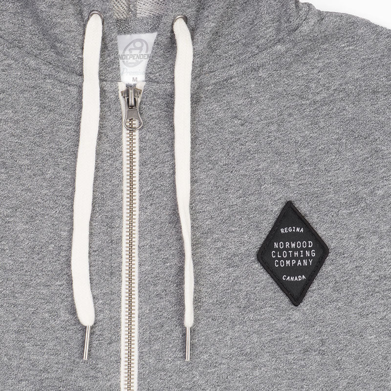 Norwood Rhombus Patch terry zip hood - Image 6