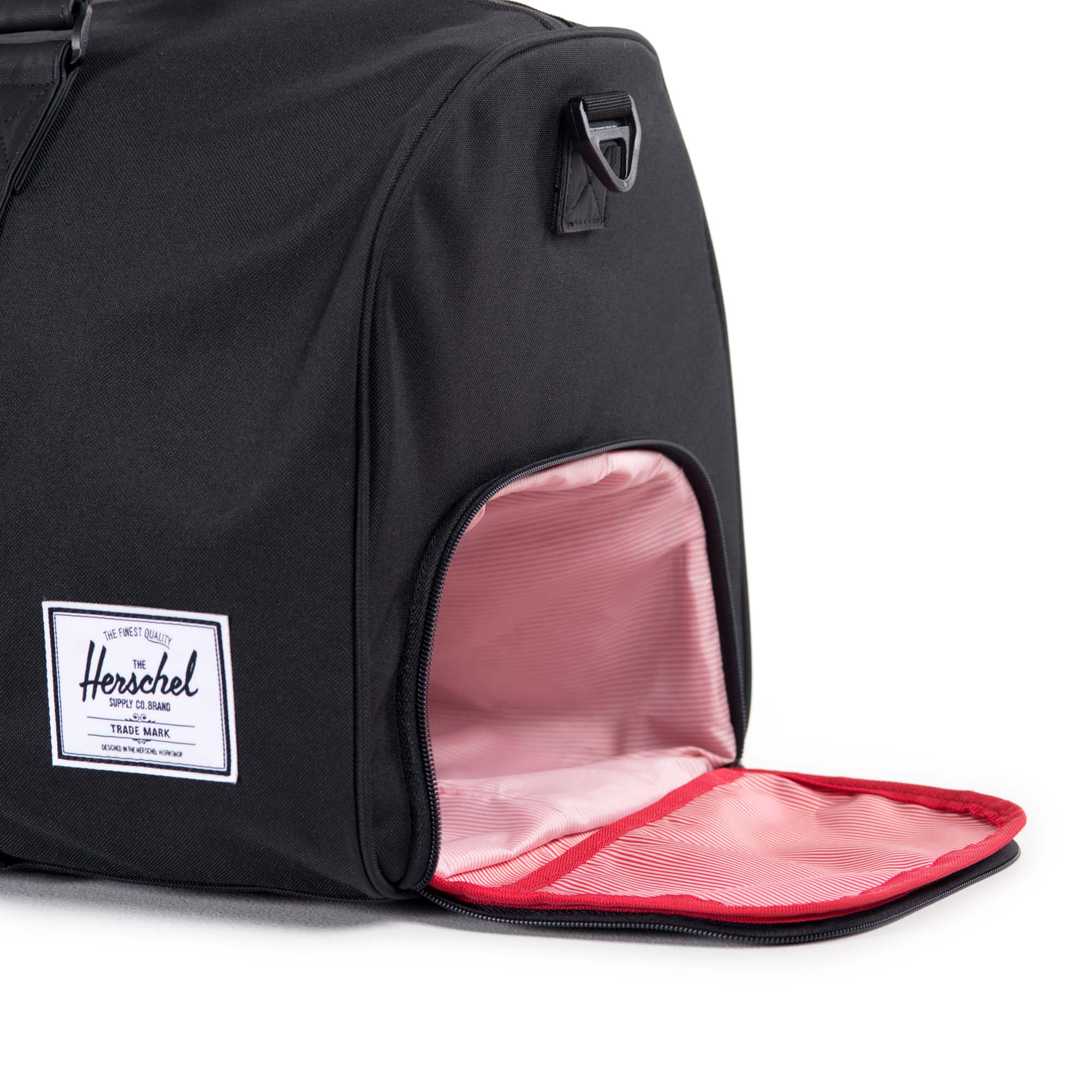 Herschel Novel Duffle, black/black synthetic leather - Image 2