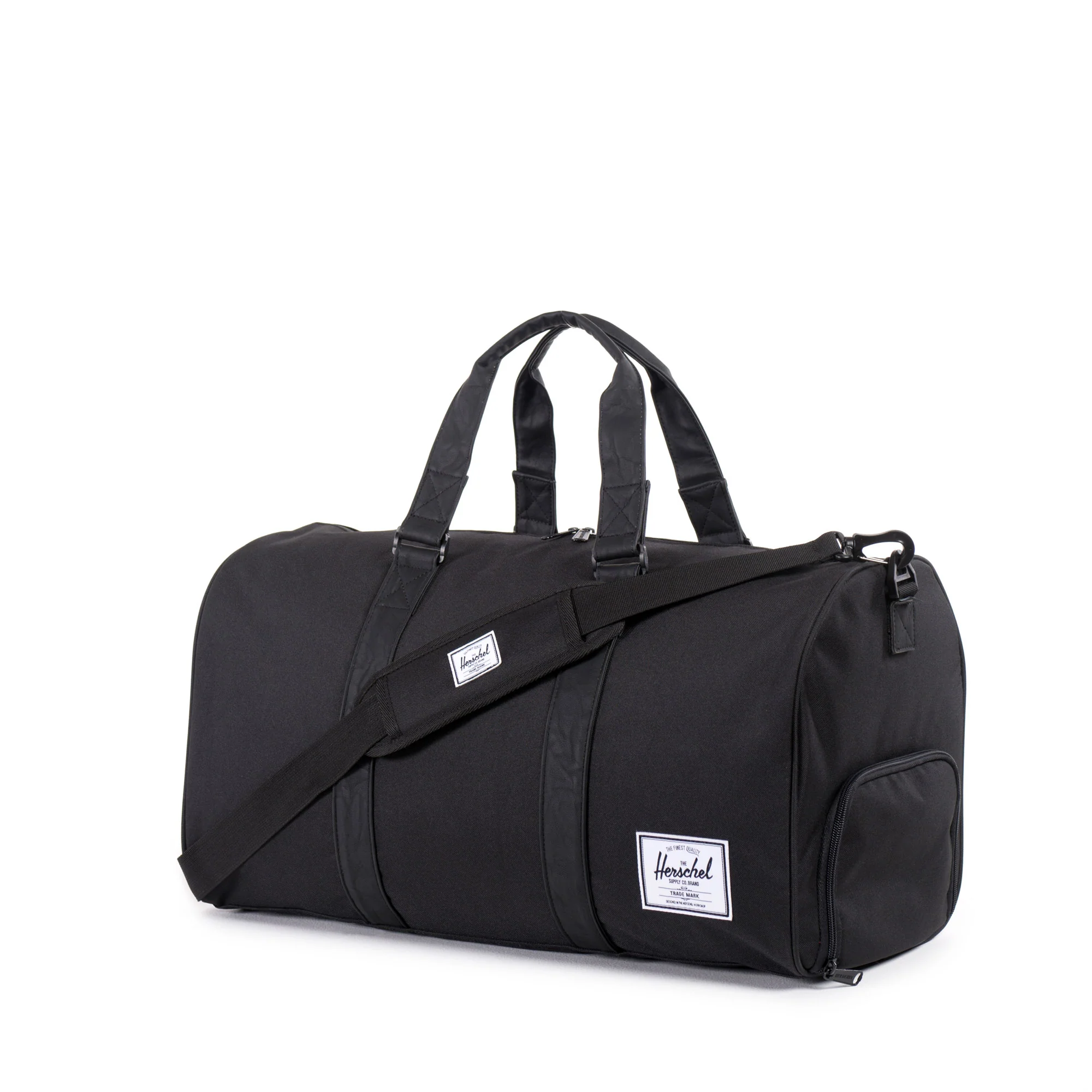 Herschel Novel Duffle, black/black synthetic leather - Image 3