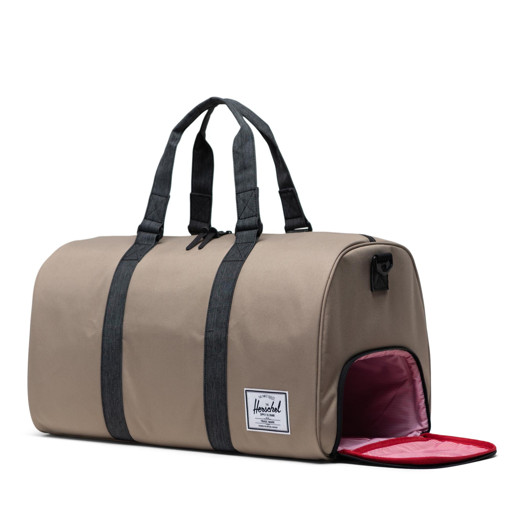 Herschel Novel Duffle, timberwolf/black denim - Image 2