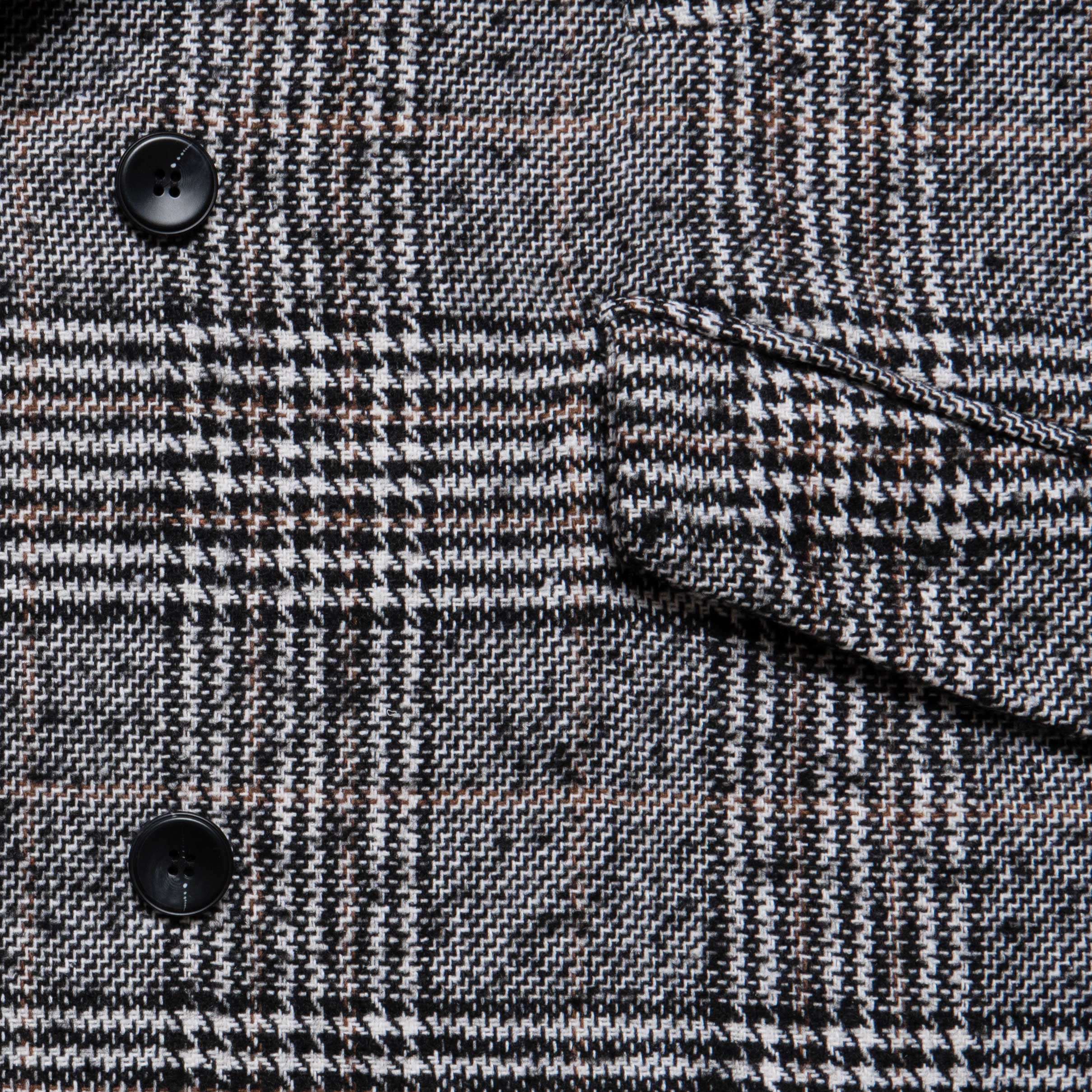 Womens Oversized Plaid Coat, black - Image 2