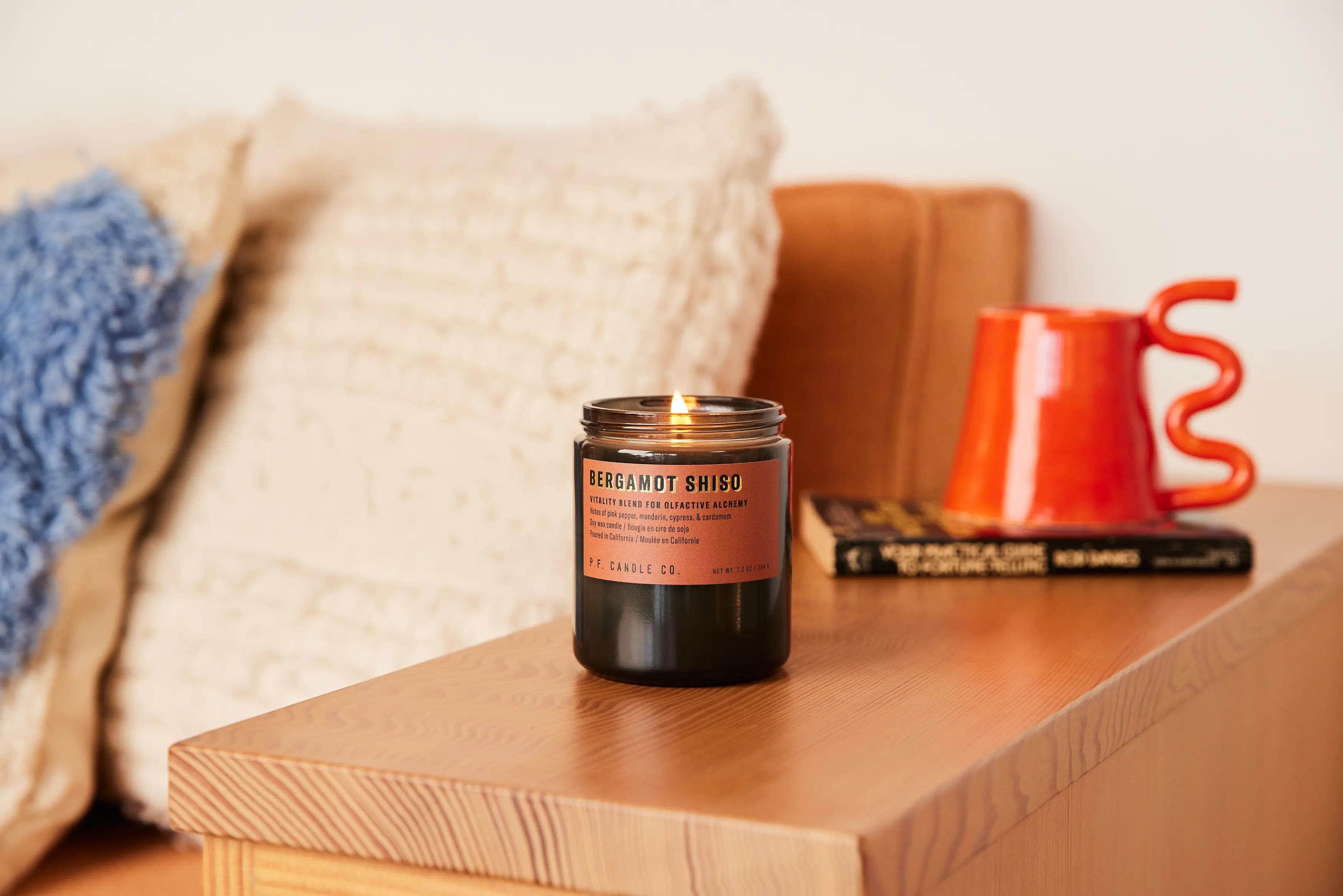 P.F. Candle Co. Bergamot Shiso Alchemy Soy Candle- 7.2 Oz - Image 2