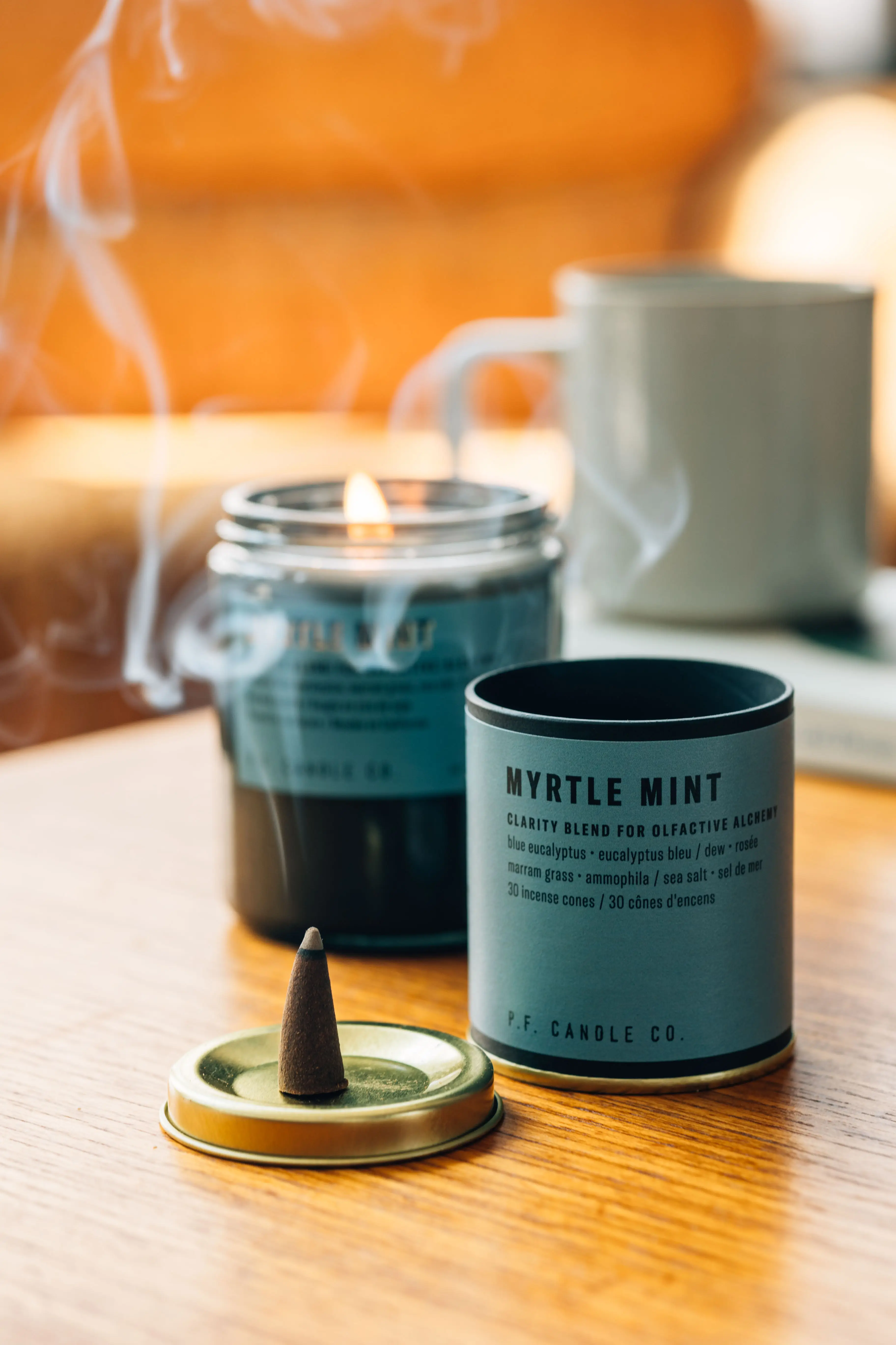 P.F. Candle Co. Myrtle Mint Alchemy Incense Cones - Image 2