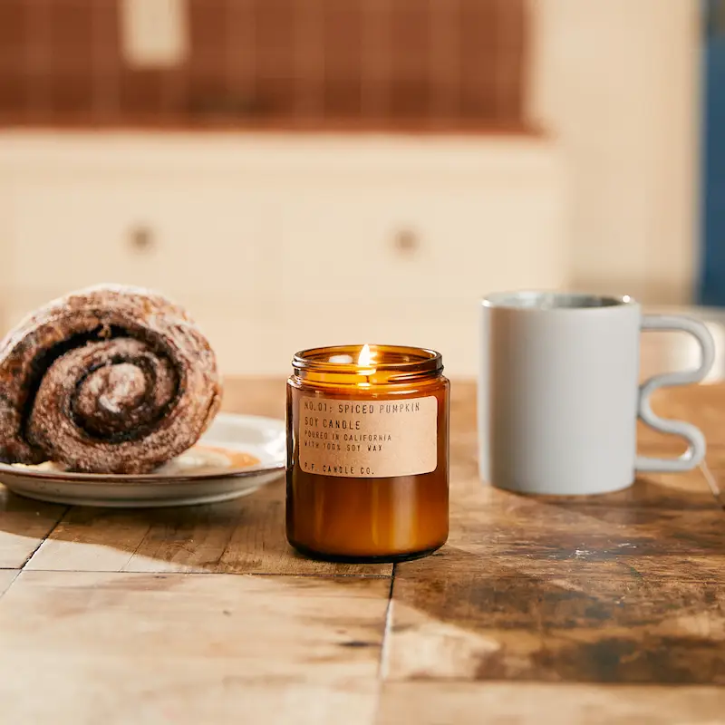 P.F. Candle Co. Spiced Pumpkin Standard Soy Candle- 7.2 Oz - Image 2