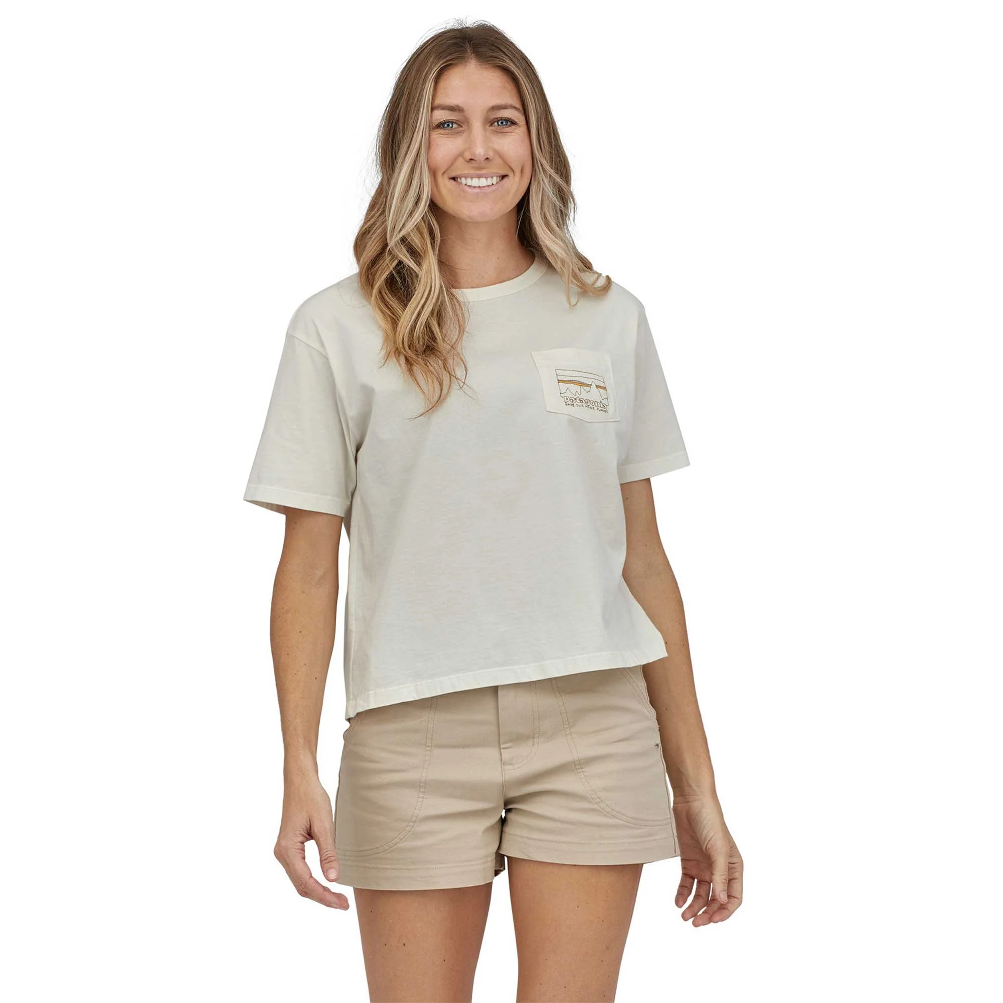 Patagonia Womens 73 Skyline Organic Easy Cut Pocket Tee - Image 2