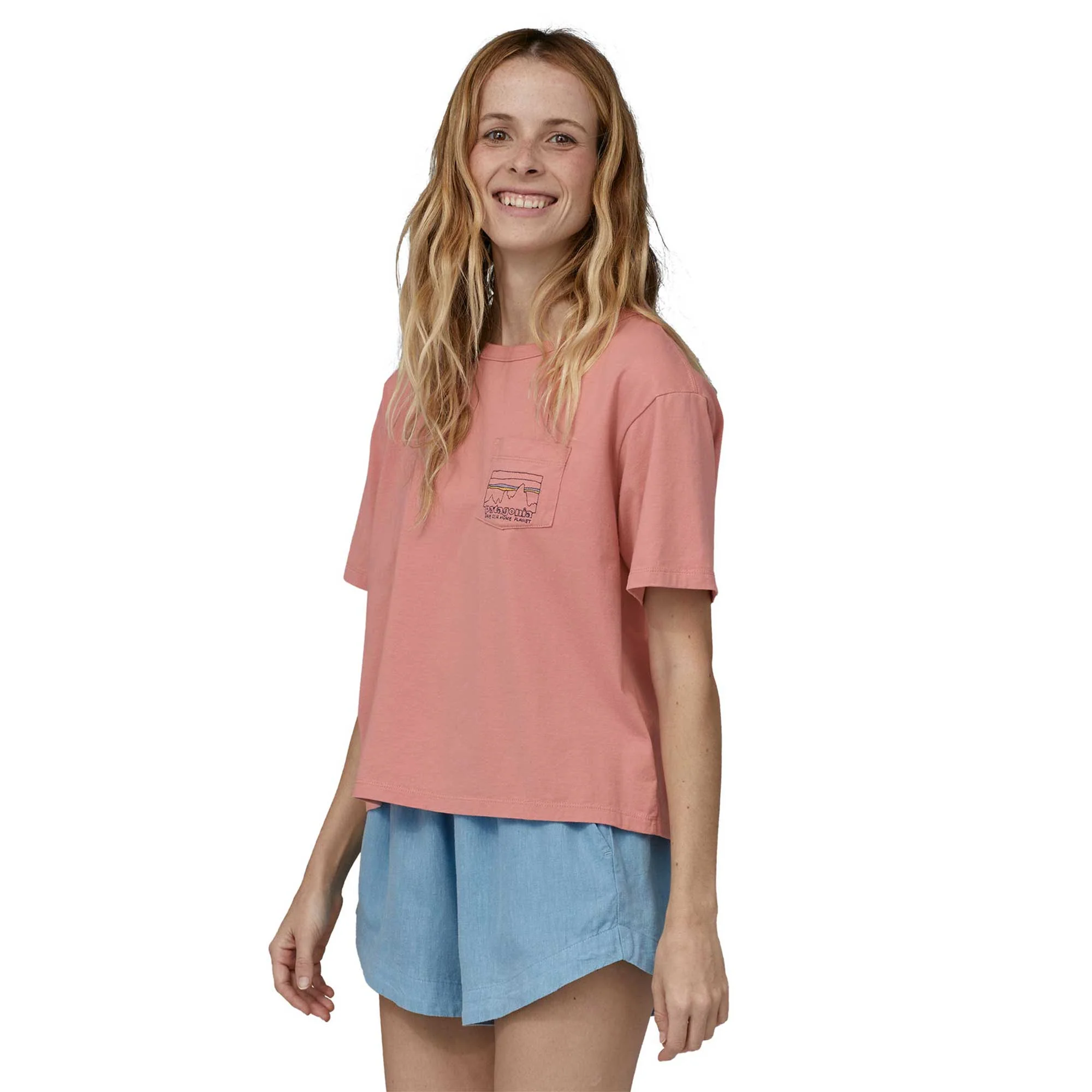 Patagonia Womens 73 Skyline Organic Easy Cut Pocket Tee - Image 2