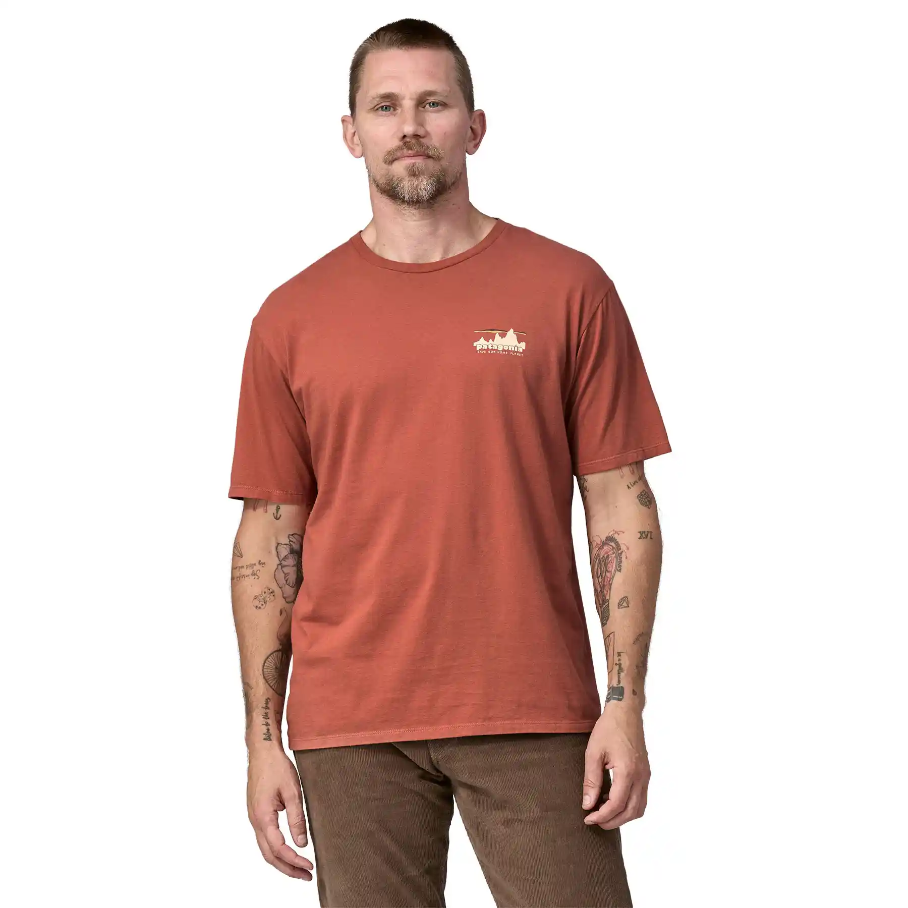 Patagonia '73 Skyline Organic T-Shirt, burl red - Image 2
