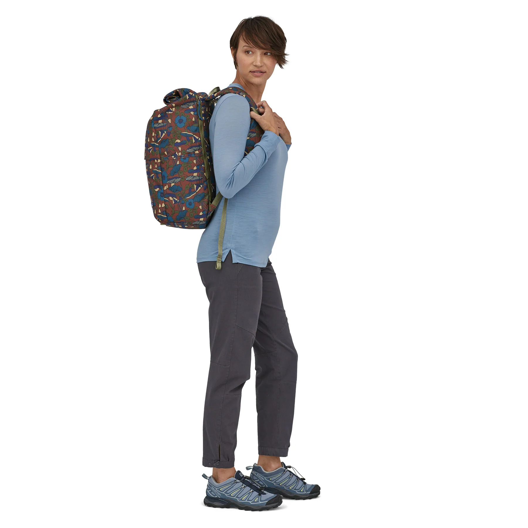 Patagonia Arbor Roll Top Pack, mushroom forest: sisu brown - Image 2