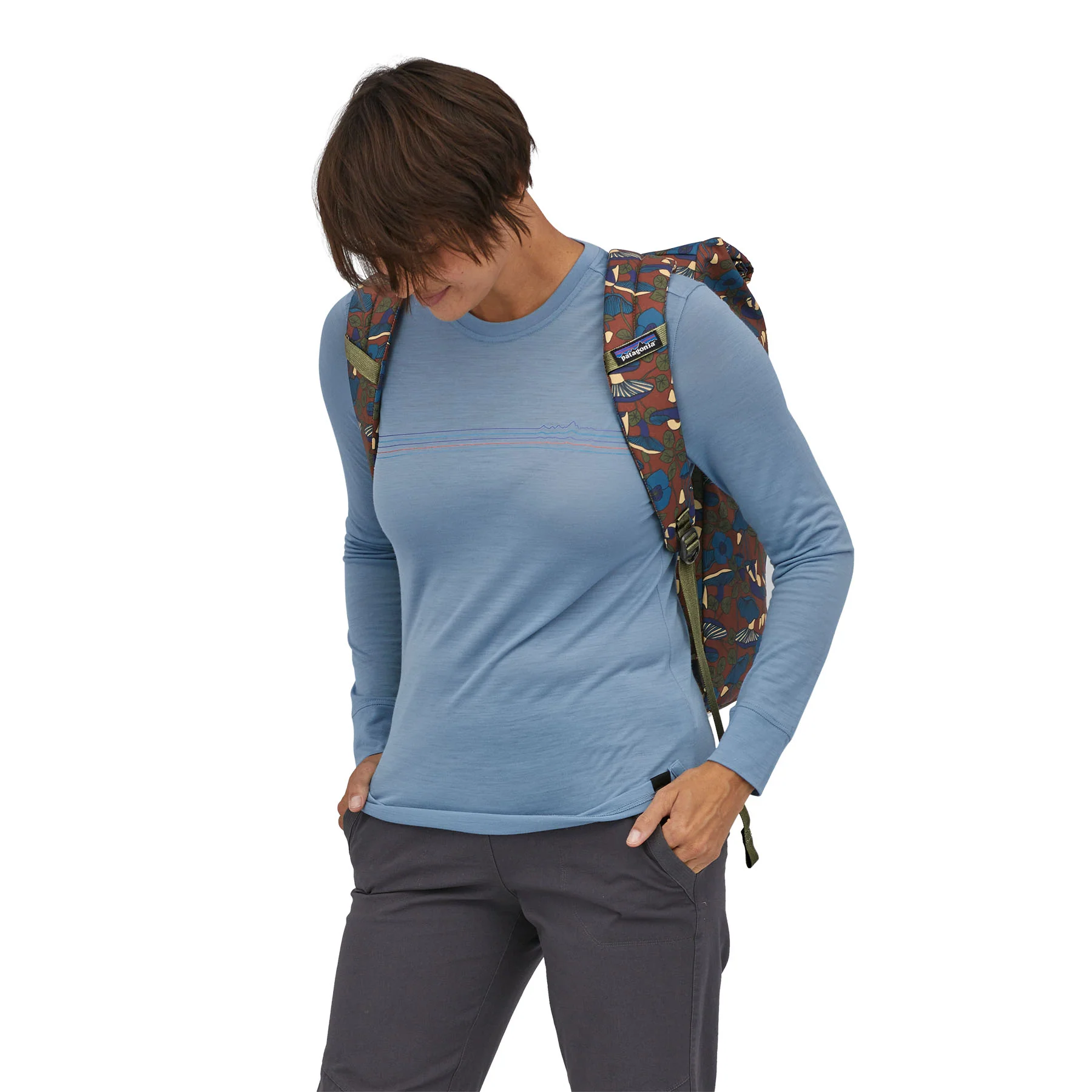 Patagonia Arbor Roll Top Pack, mushroom forest: sisu brown - Image 3