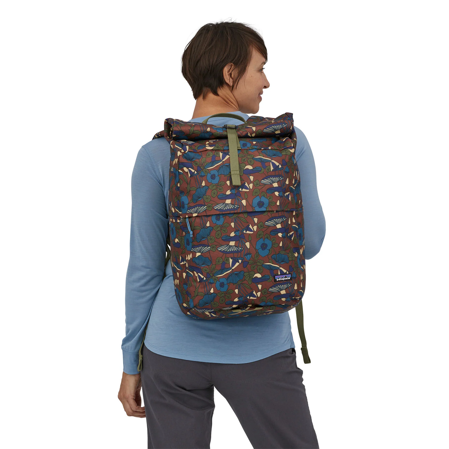 Patagonia Arbor Roll Top Pack, mushroom forest: sisu brown - Image 4