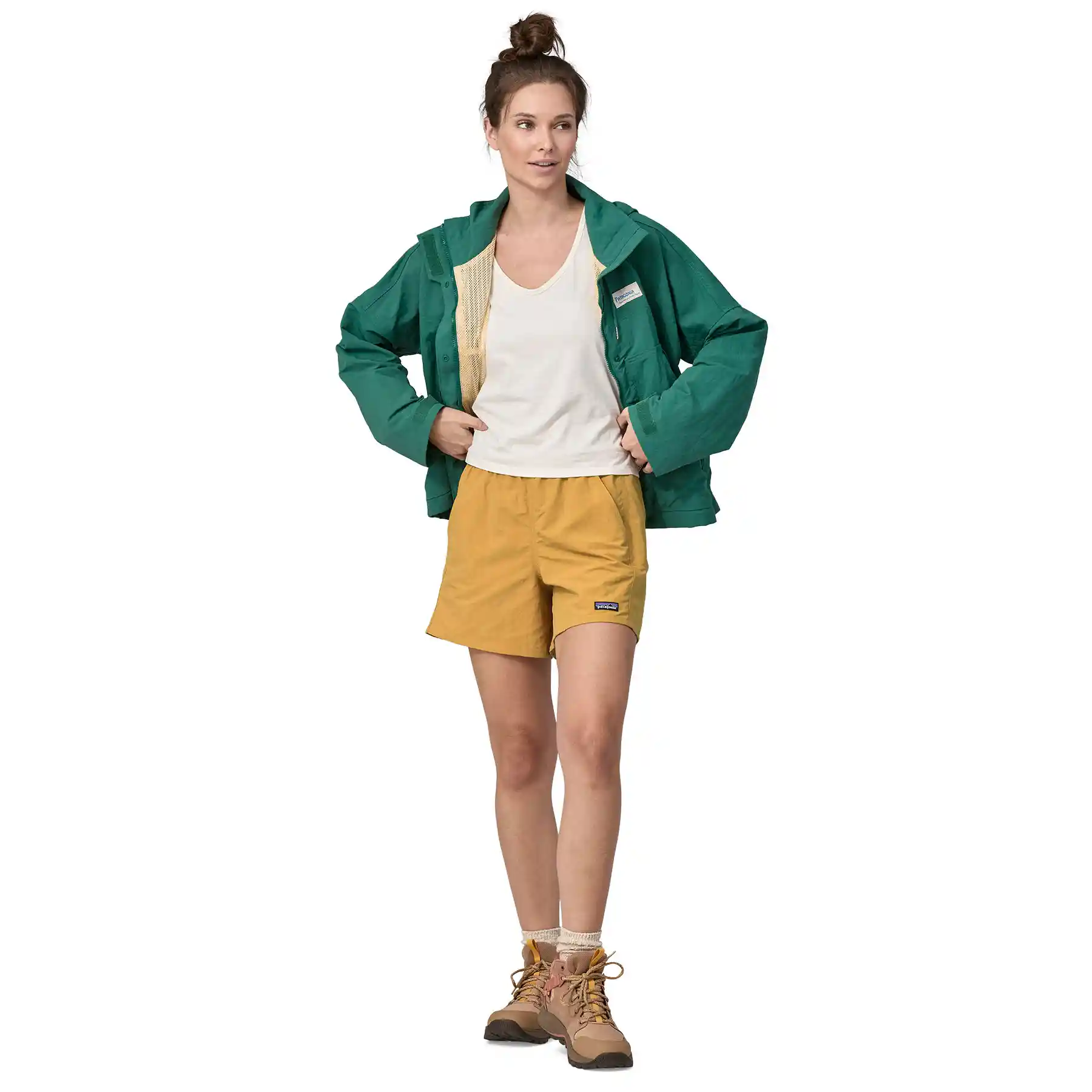 Patagonia Womens Baggies Shorts - 5", pufferfish gold - Image 3
