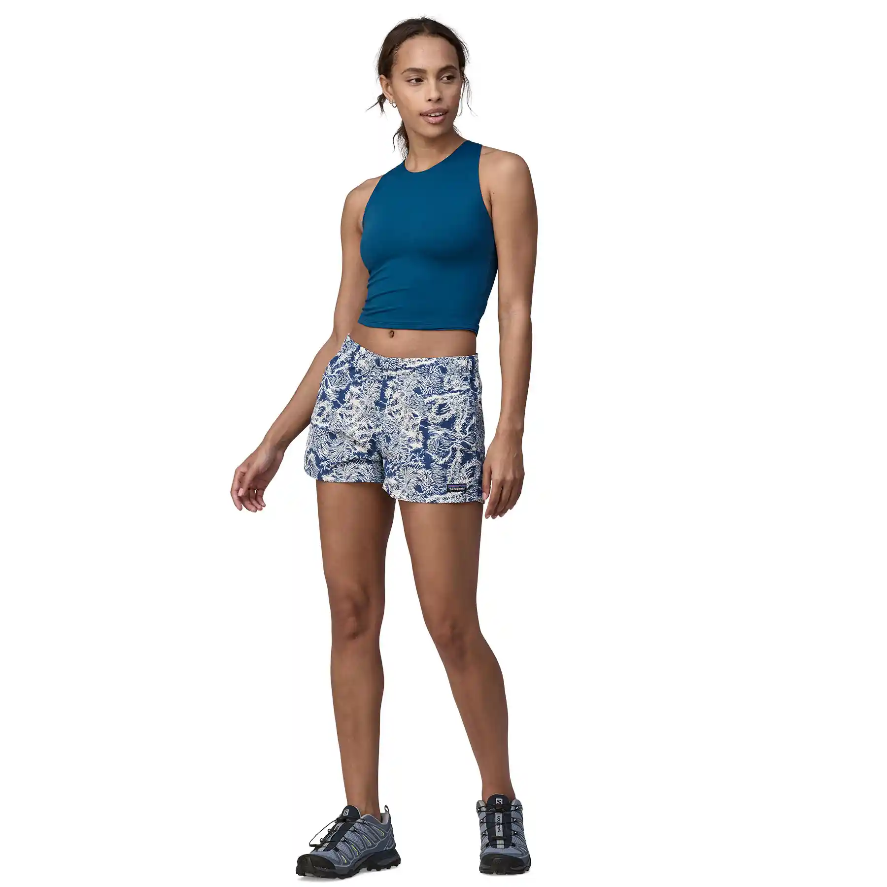 Patagonia Womens Barely Baggies Shorts - 2 1/2", crash: endless blue - Image 4