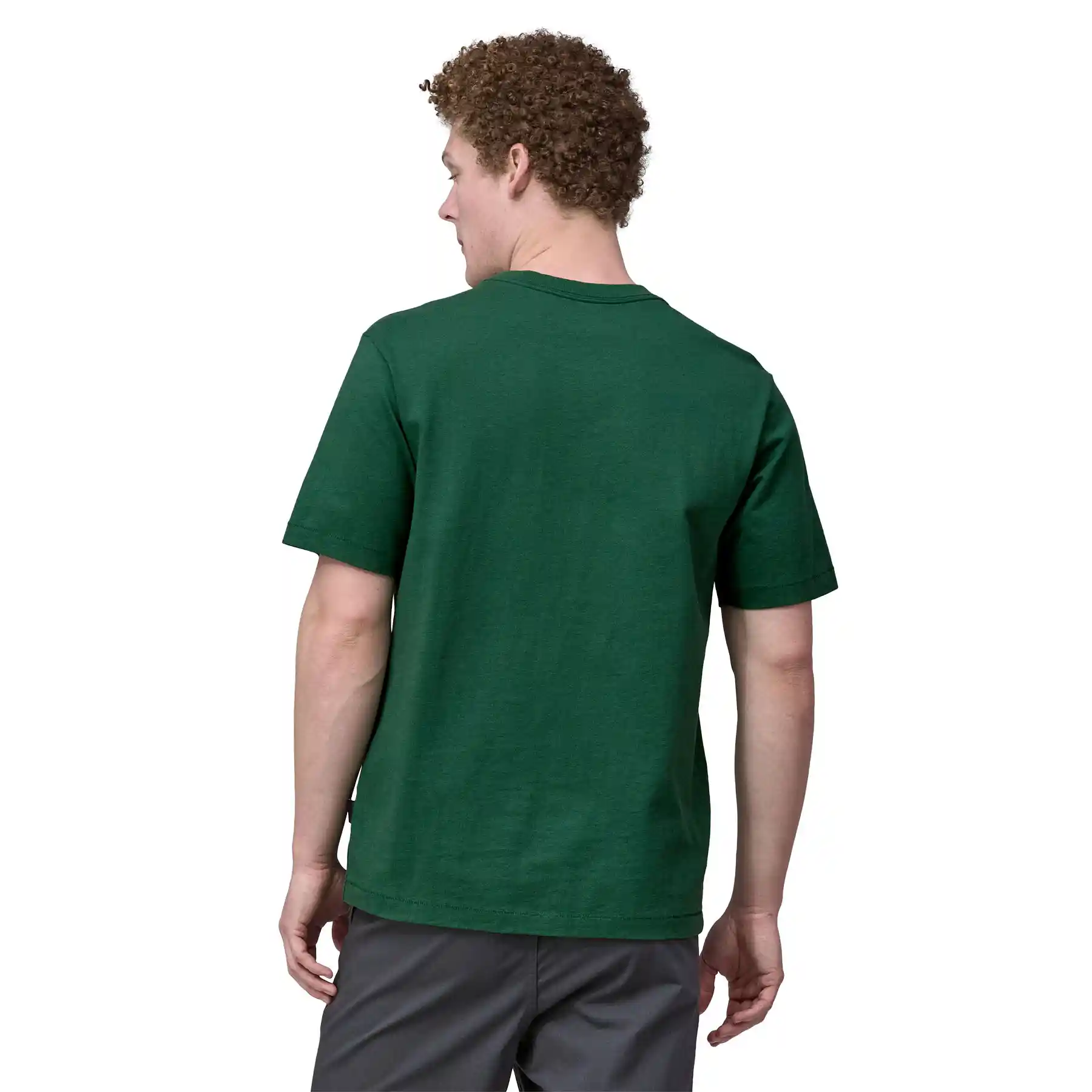 Patagonia Cotton In Conversion Midweight Pocket Tee, conifer green - Image 3