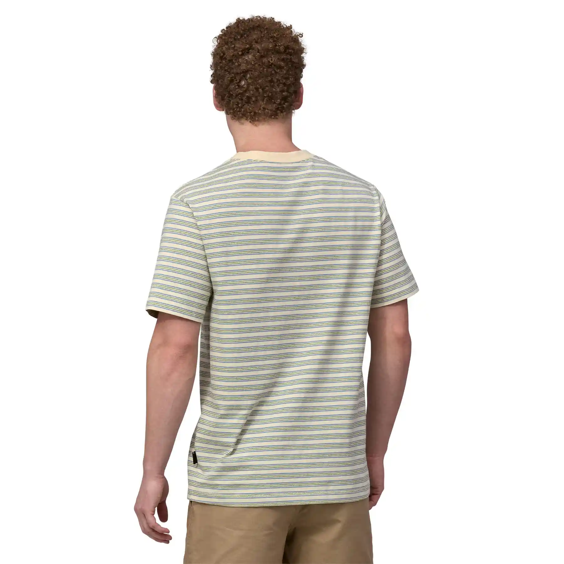 Patagonia Cotton In Conversion Midweight Pocket Tee, hidden stripe: natural - Image 3