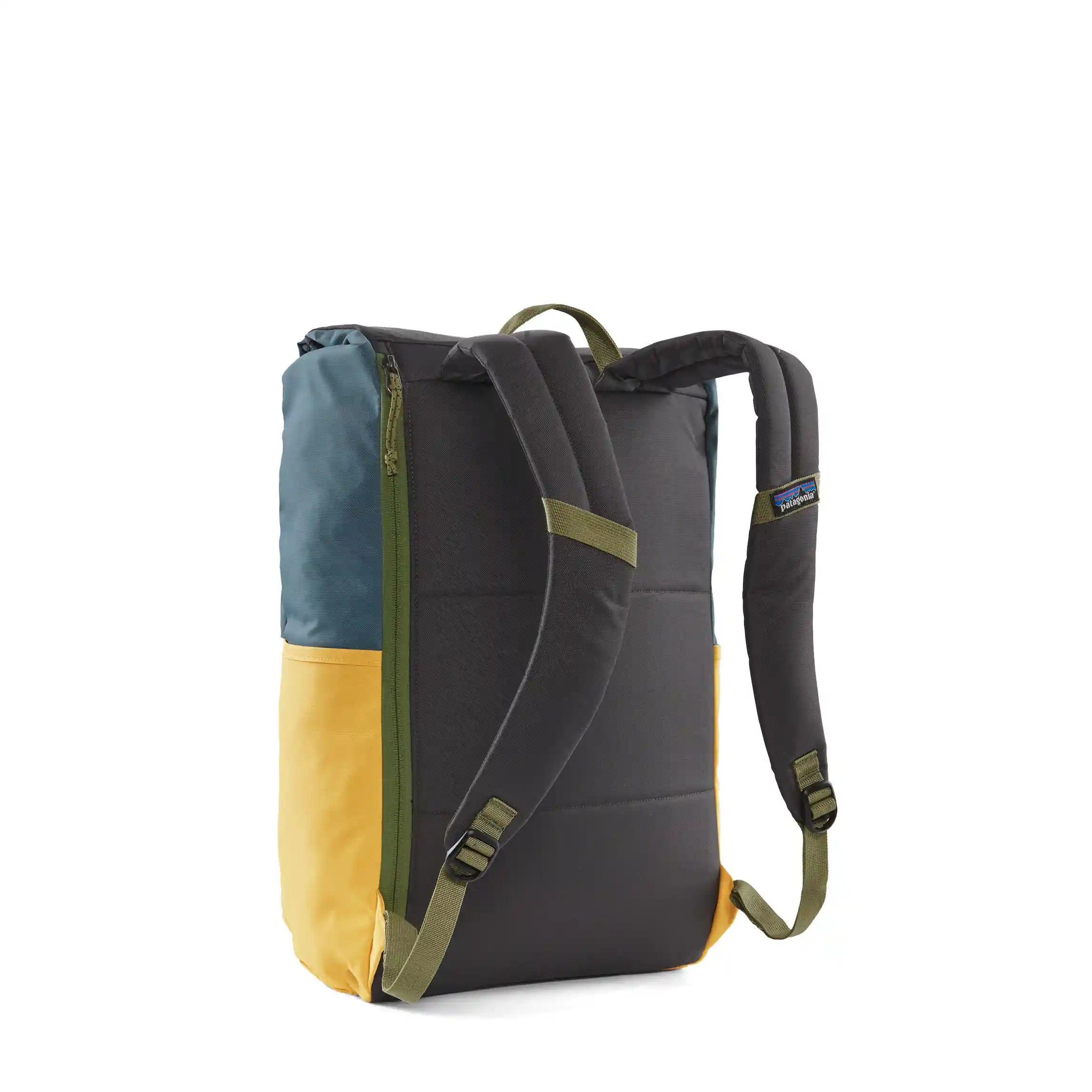 Patagonia Fieldsmith Roll Top Pack, patchwork: surfboard yellow w/abalone blue - Image 5