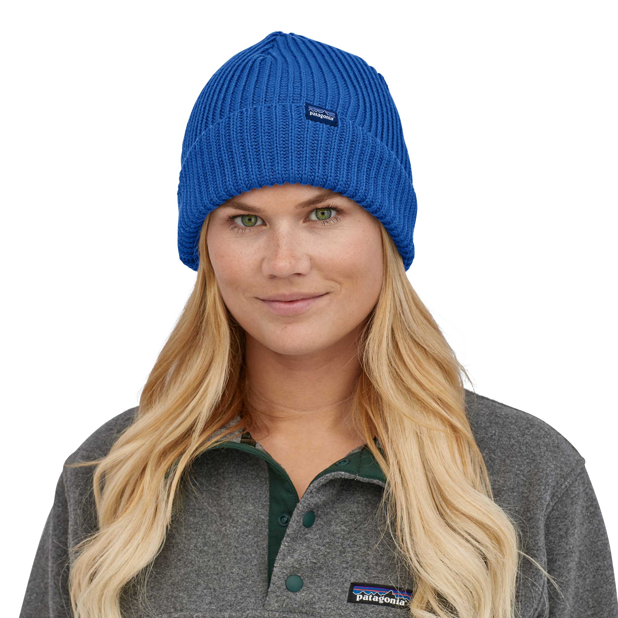Patagonia Fishermans Rolled Beanie, Alpine Blue - Image 2