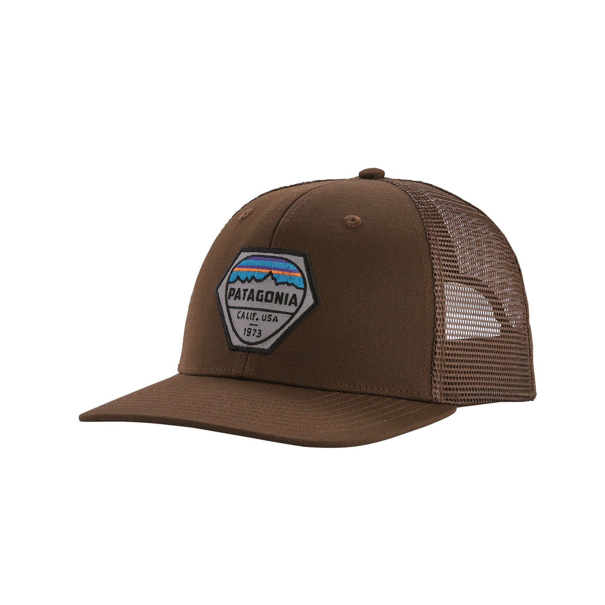 Patagonia Fitz Roy Hex Trucker Hat - Bristle Brown