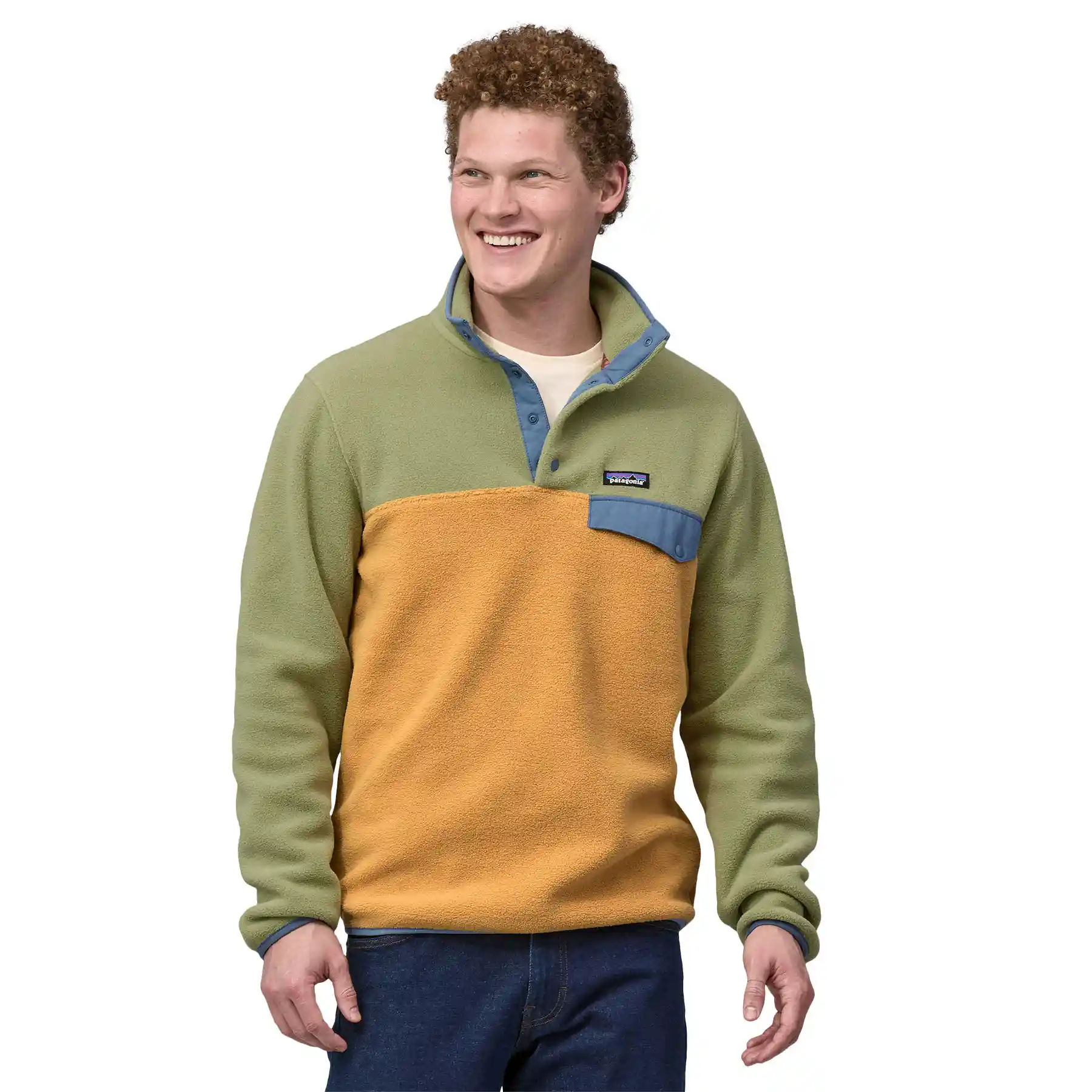 Patagonia Lightweight Synchilla Snap-T Pullover, pufferfish gold - Image 2
