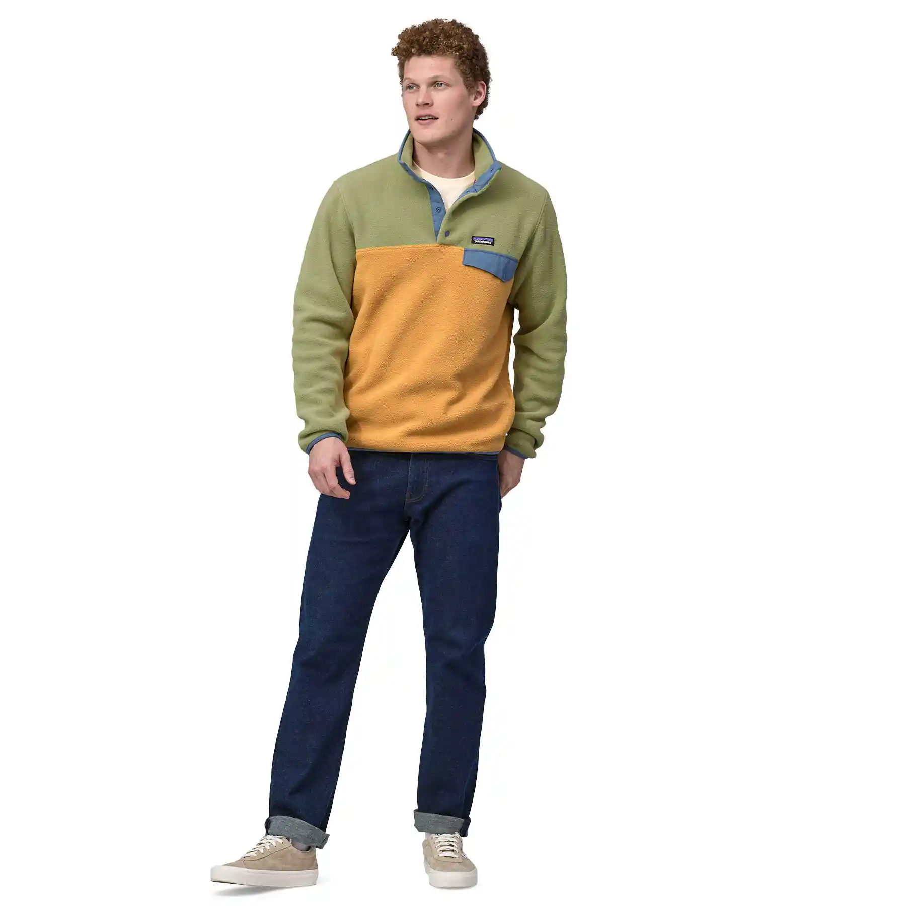 Patagonia Lightweight Synchilla Snap-T Pullover, pufferfish gold - Image 4