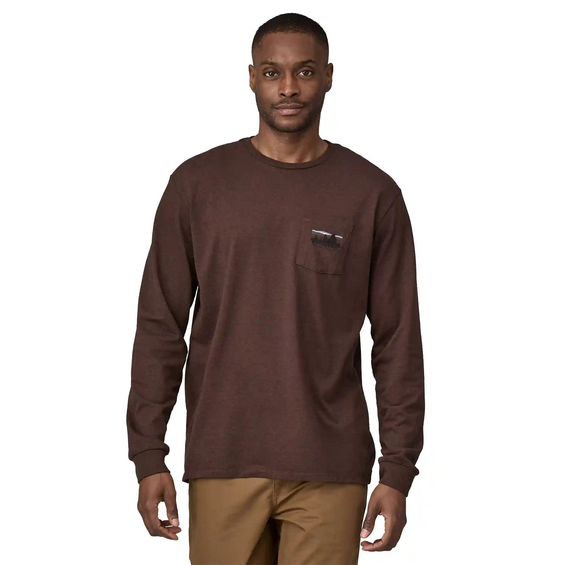 Patagonia Long Sleeve '73 Skyline Pocket Responsibili-Tee, molasses brown