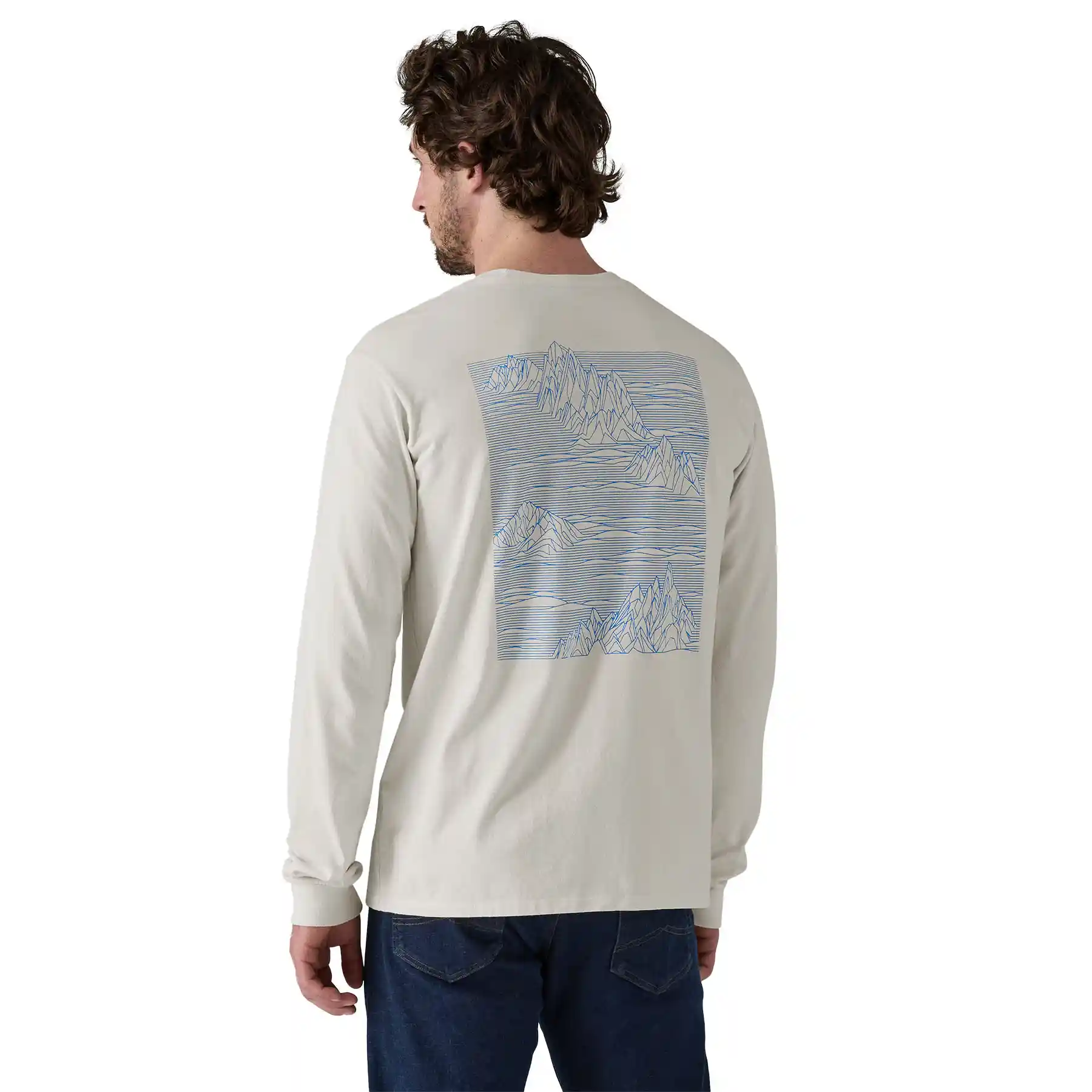 Patagonia Long Sleeve Strataspire Responsibili-Tee, birch white - Image 2
