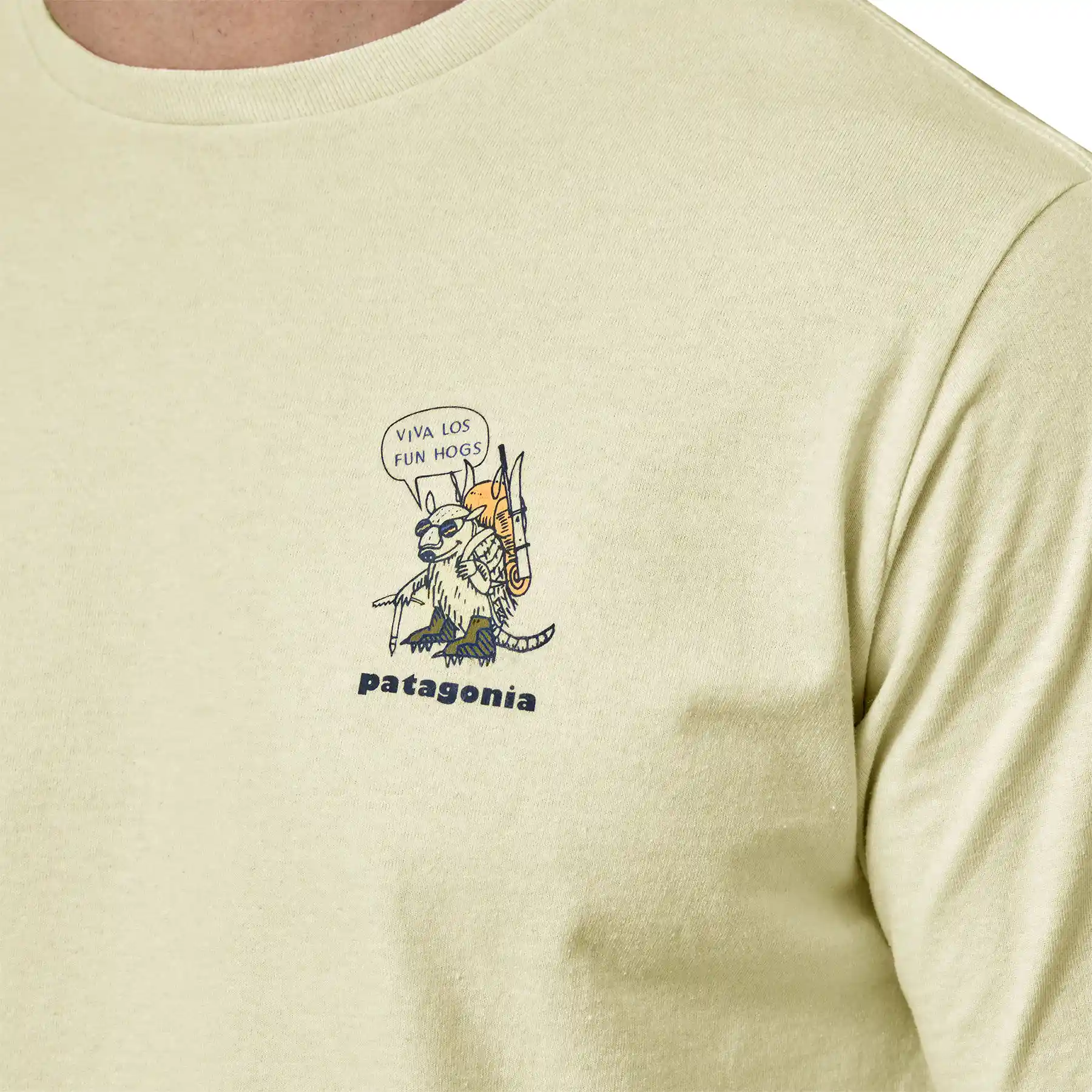 Patagonia Men's 50 Year Responsibili-Tee, fun hogs: birch white - Image 2
