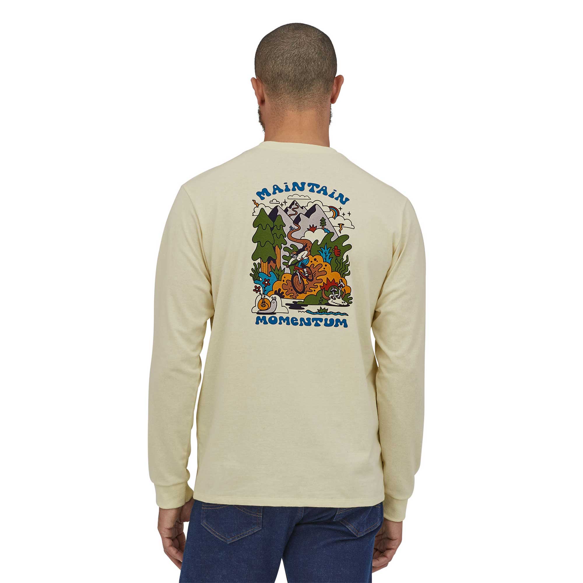 Patagonia Mens L/S Maintain Momentum Pocket Responsibili-Tee - Image 3