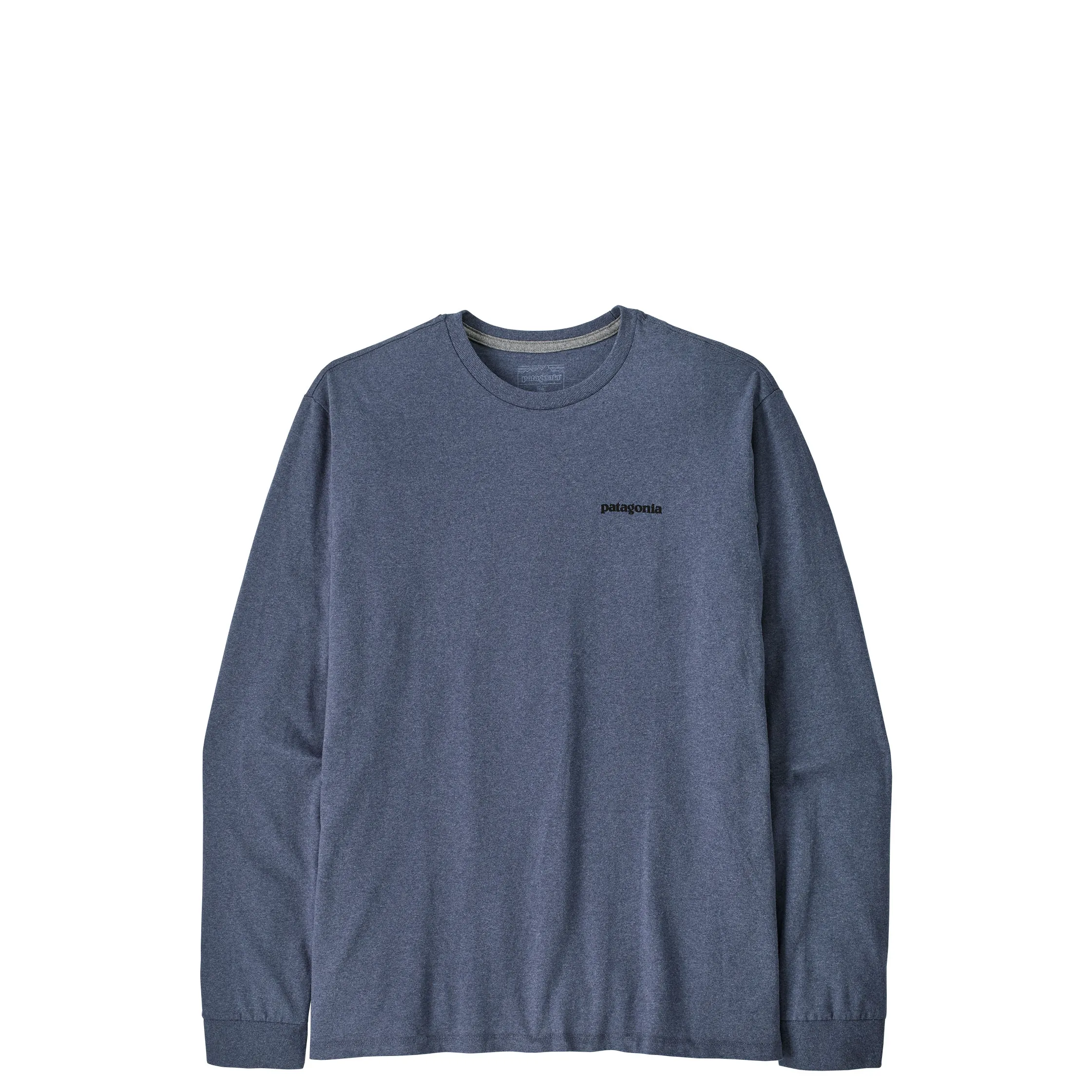Patagonia Mens Long Sleeve P-6 Logo Responsibili-Tee, p-6 outline: current blue - Image 2