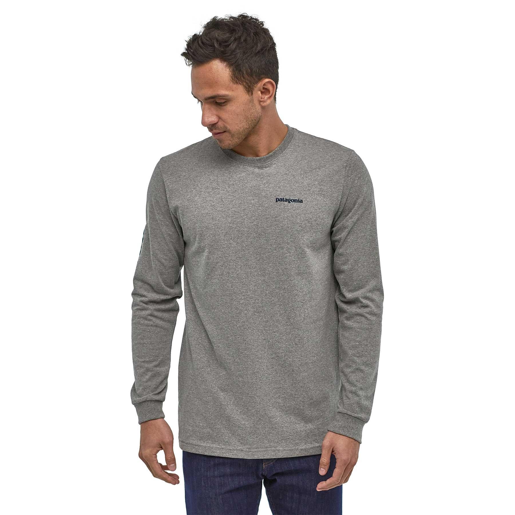 Patagonia Mens Longsleeve Text Logo Responsibili-tee - Image 2