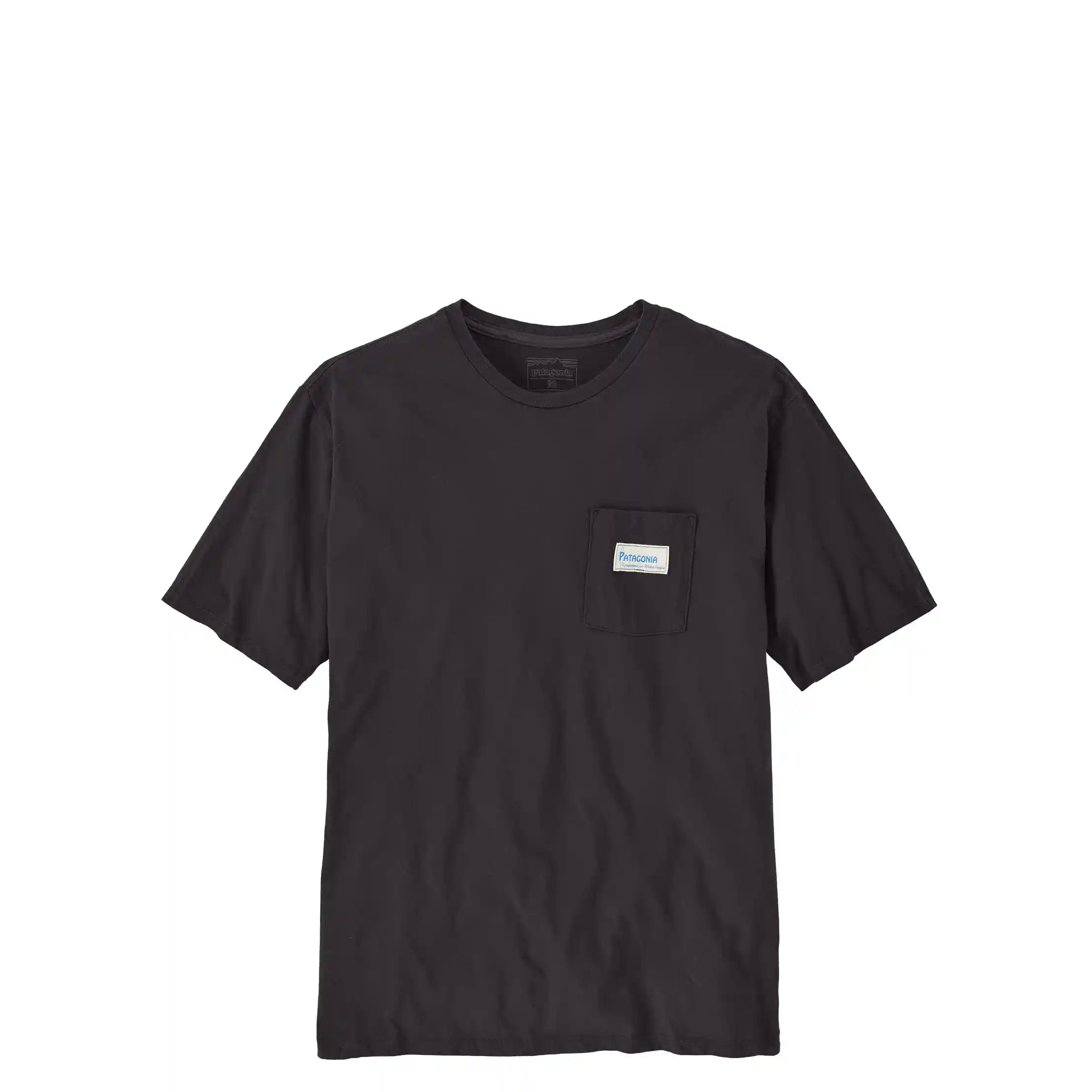 Patagonia Men's Water People Organic Pocket T-Shirt, water people banner: ink black - Image 2