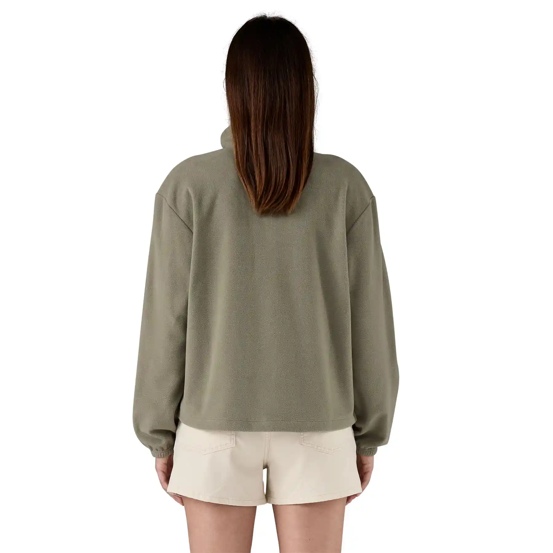 Patagonia Womens Micro D 1/2 Zip Fleece Pullover, river rock green - Image 3