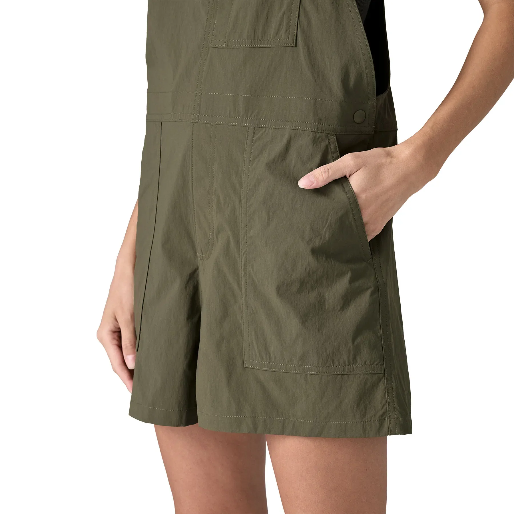 Patagonia Womens Outdoor Everyday Overalls, basin green - Image 4