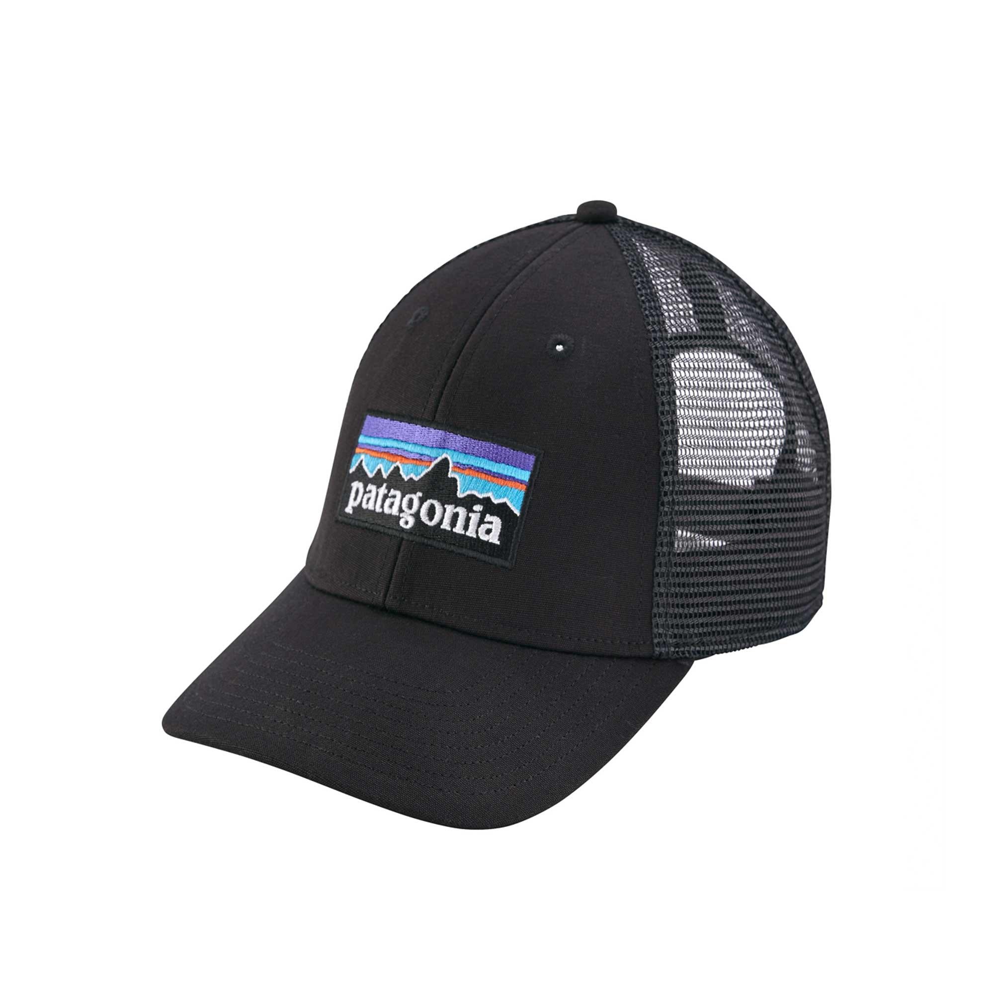 Patagonia P-6 Logo LoPro Trucker Hat - Black