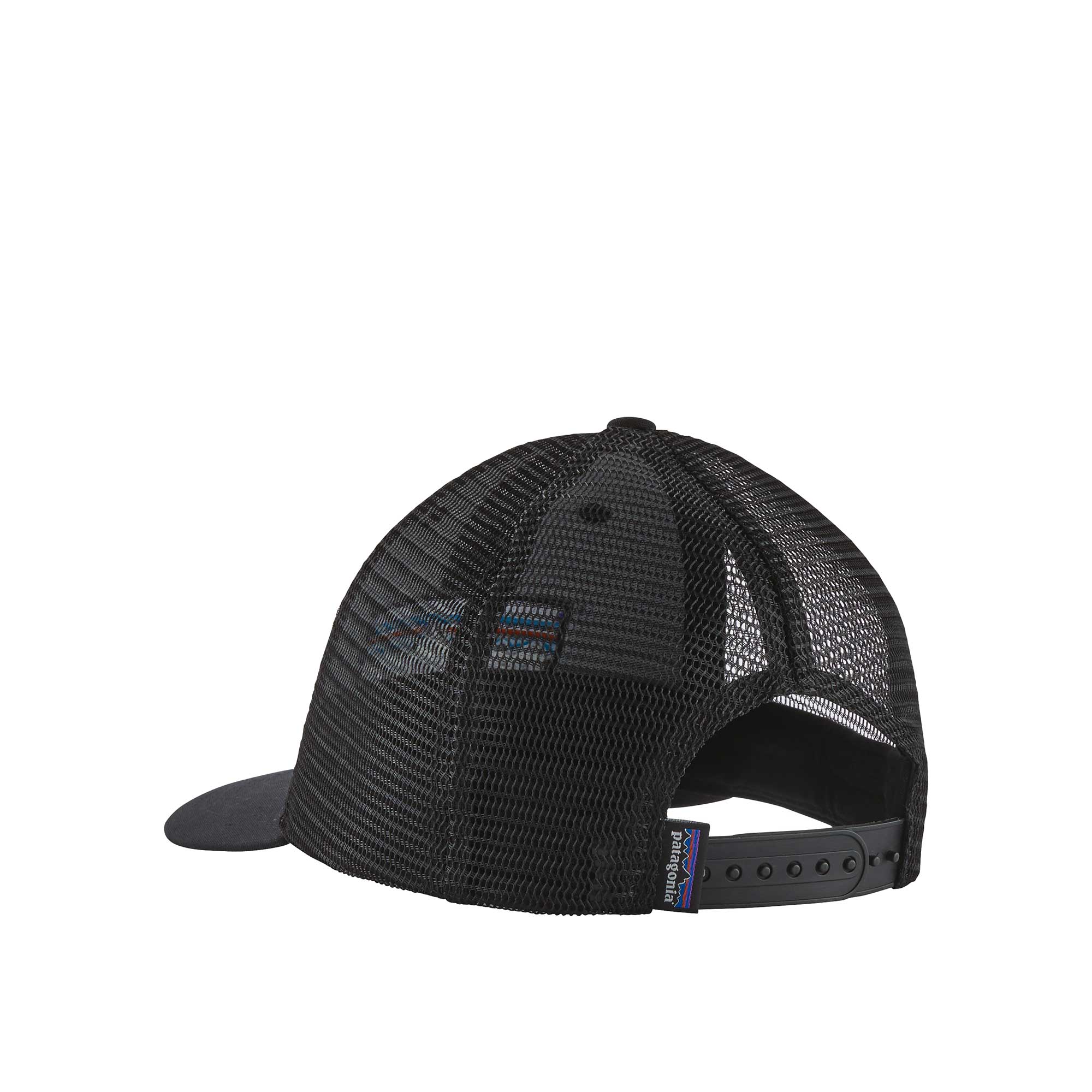 Patagonia P-6 Logo Lopro Trucker Hat, Black - Image 2