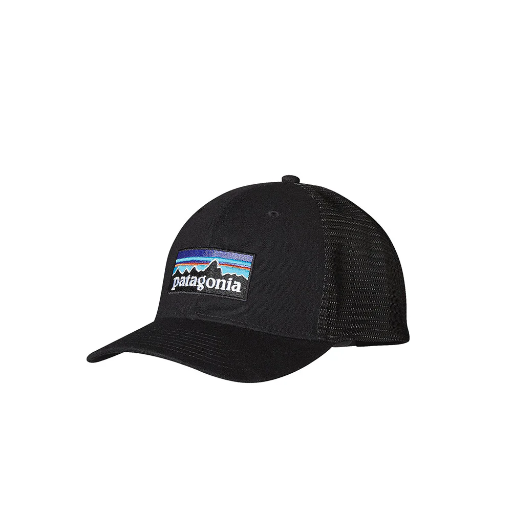 Patagonia P-6 Logo Trucker Hat, black