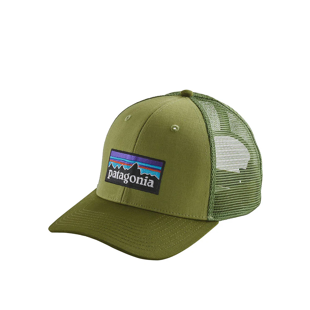 Patagonia P-6 Logo Trucker Hat, crag green