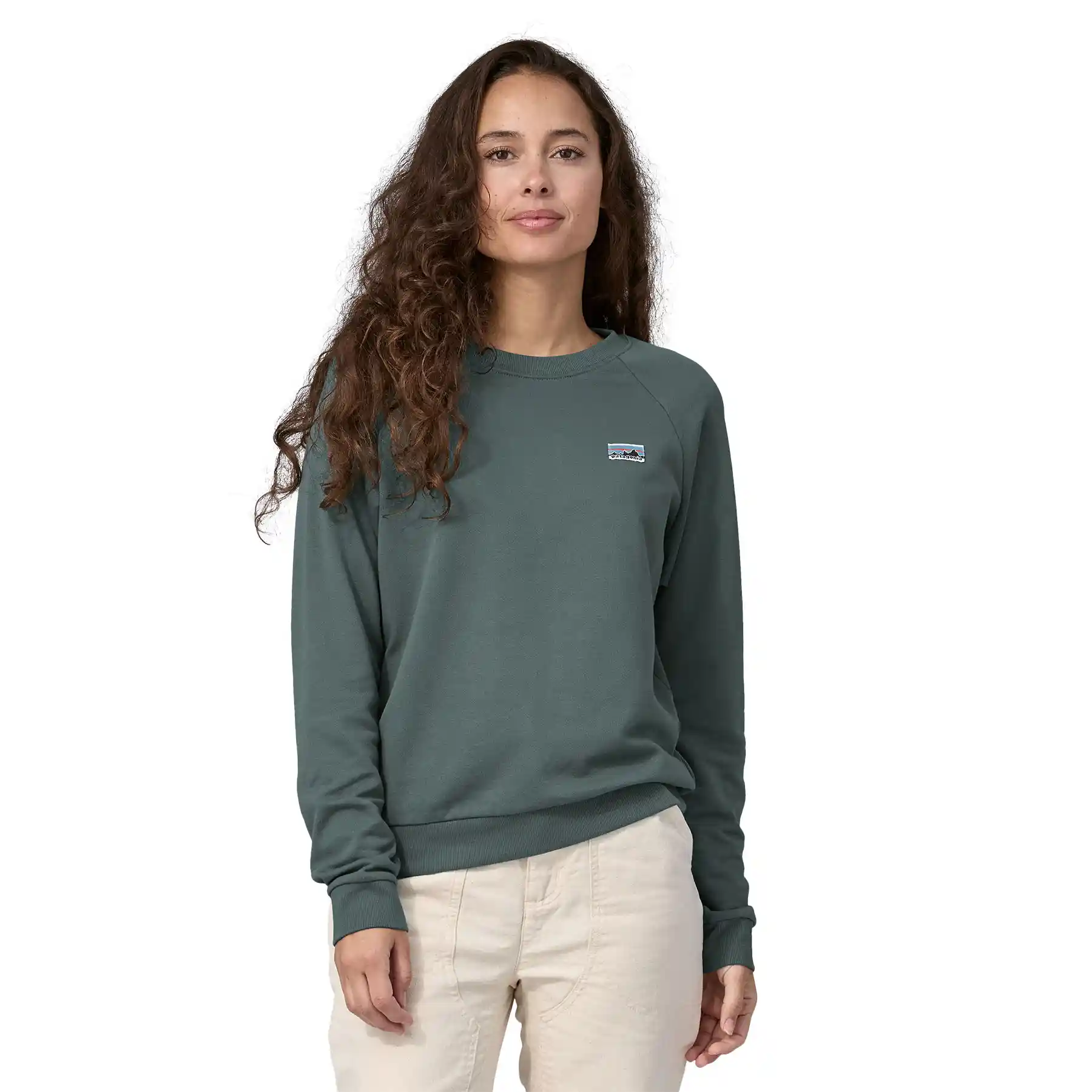 Patagonia Womens Regenerative Organic Certified Cotton Essential Top, nouveau green - Image 2