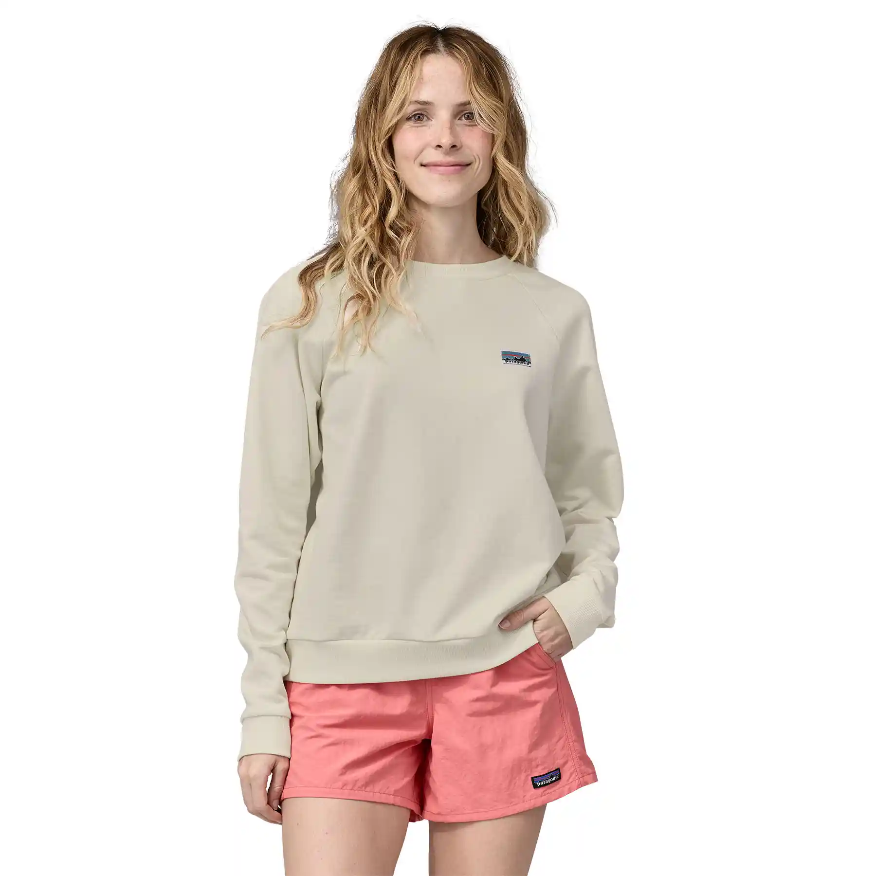 Patagonia Womens Regenerative Organic Certified Cotton Essential Top, wool white - Image 2