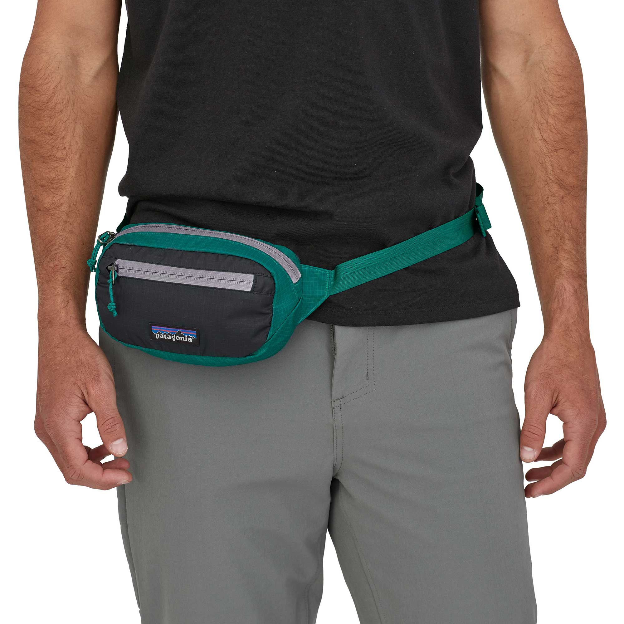 Patagonia Ultralight Black Hole Mini Hip Pack, Borealis Green - Image 2