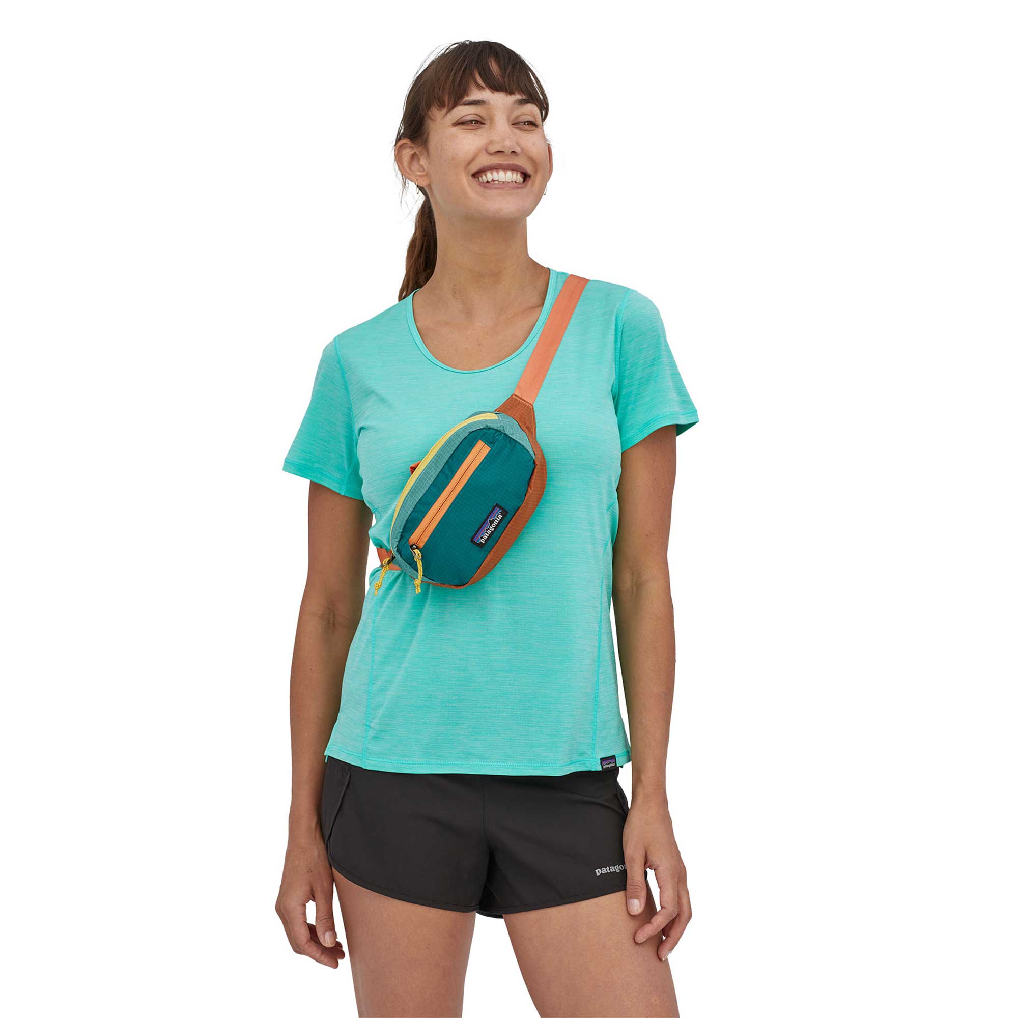 Patagonia Ultralight Black Hole Mini Hip Pack, Patchwork: Current Blue - Image 2