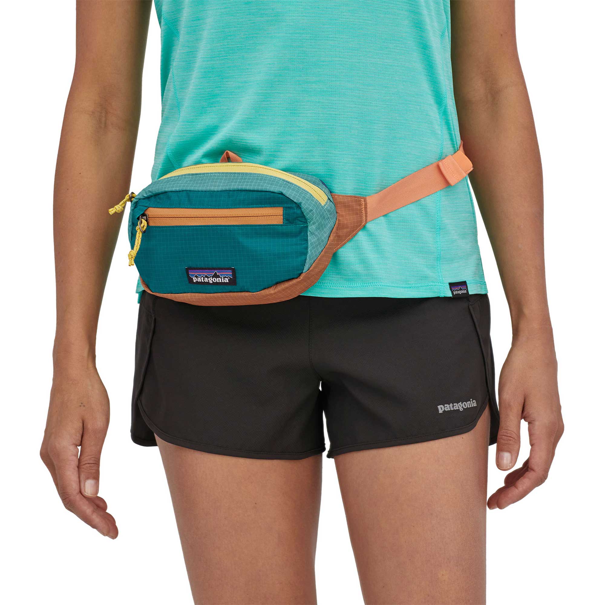 Patagonia Ultralight Black Hole Mini Hip Pack, Patchwork: Current Blue - Image 3