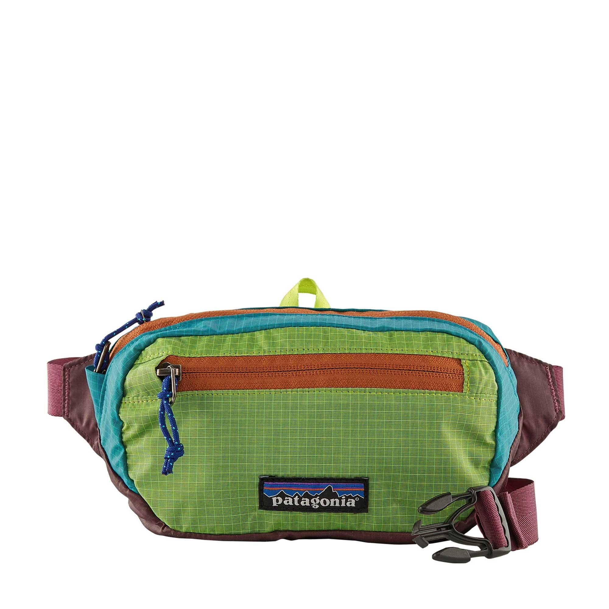 Patagonia Ultralight Black Hole Mini Hip Pack - Patchwork: Peppergrass green