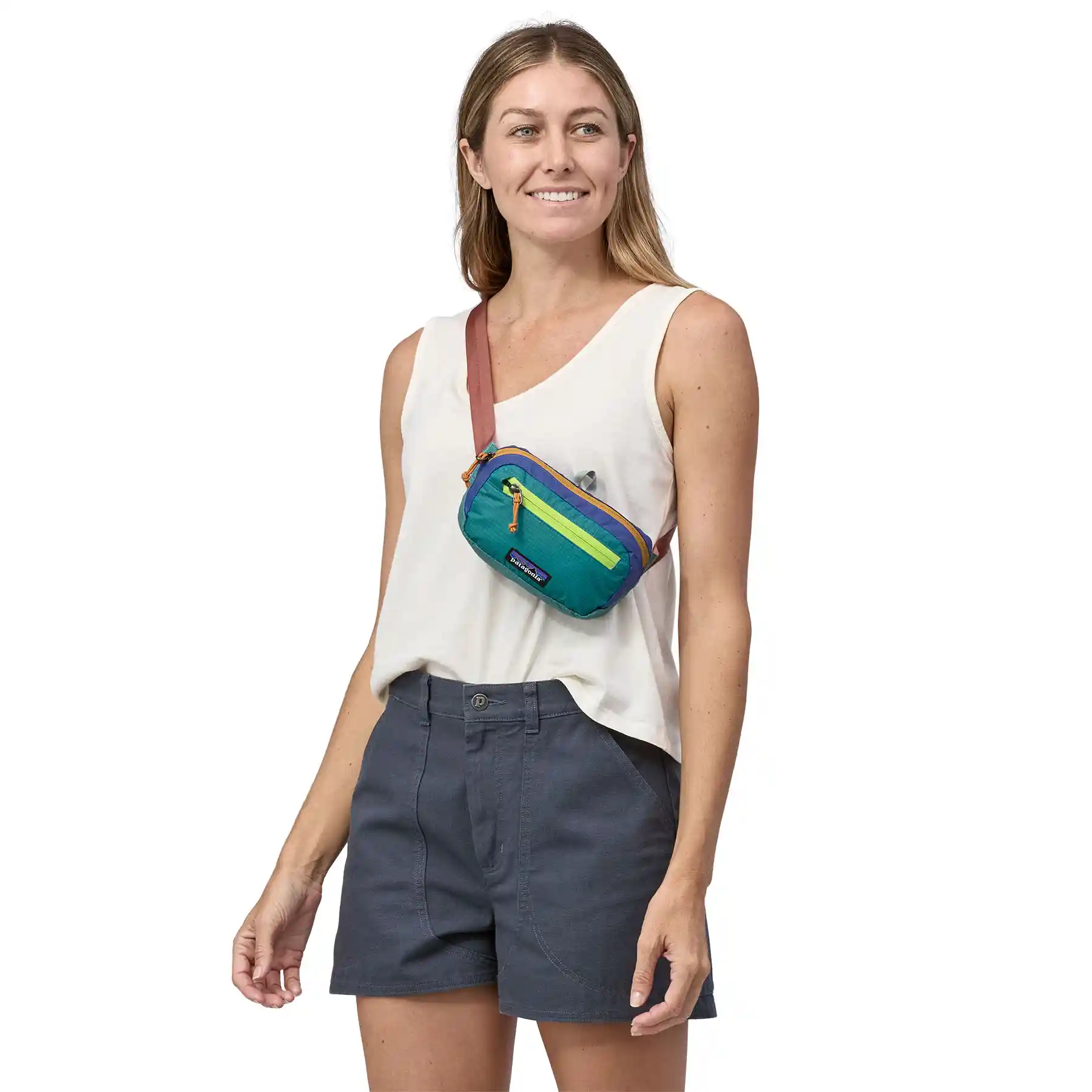 Patagonia Ultralight Black Hole Mini Hip Pack, patchwork: subtidal blue - Image 2