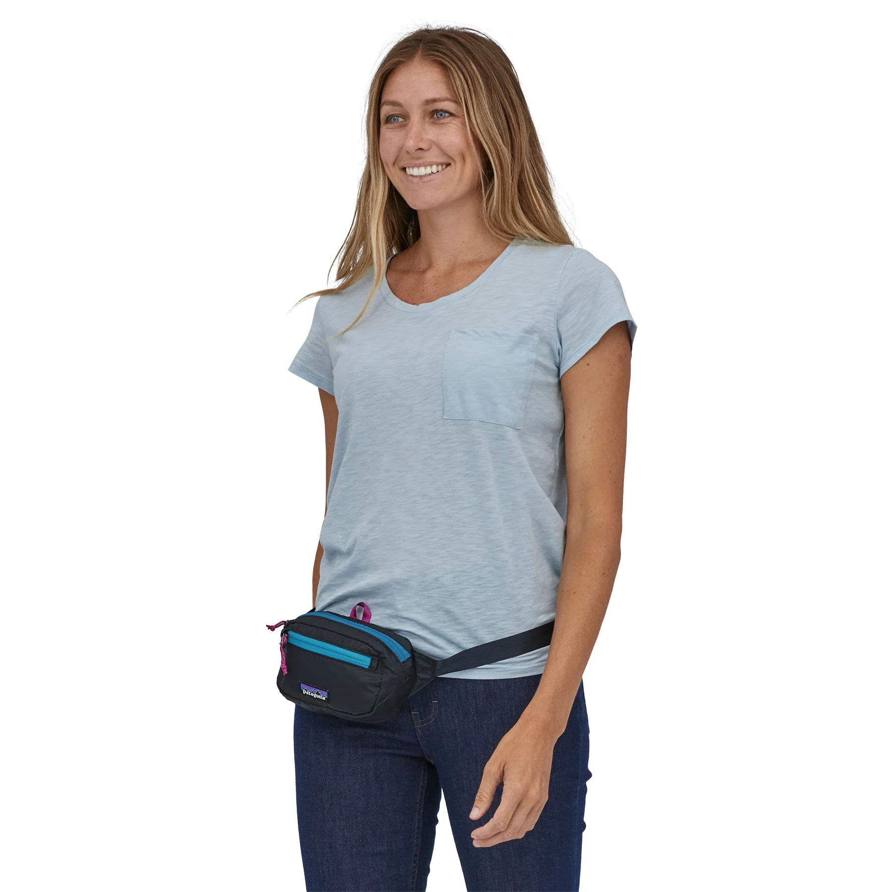 Patagonia Ultralight Black Hole Mini Hip Pack, Pitch Blue - Image 2
