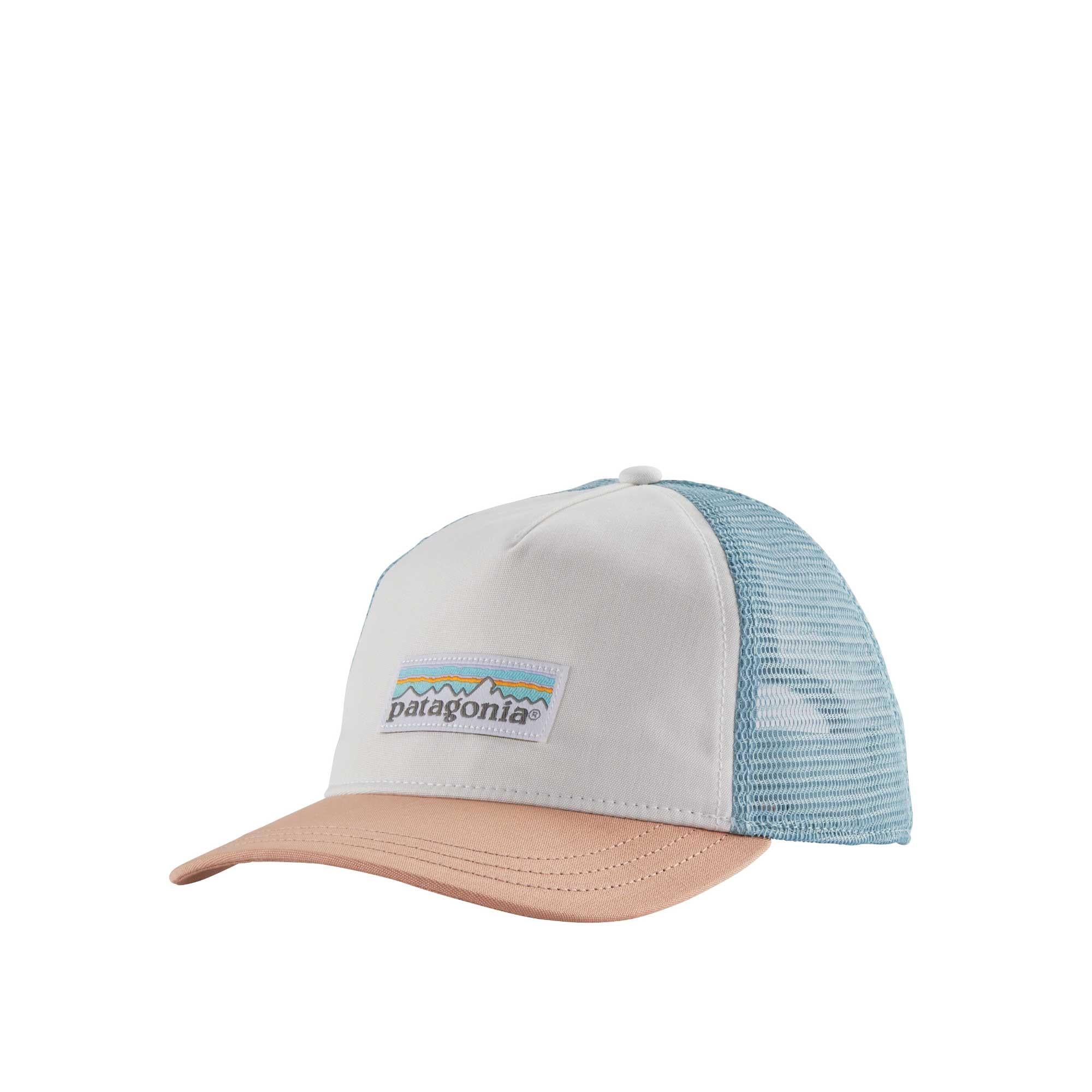 Patagonia W's Pastel P-6 Label Layback trucker hat, white