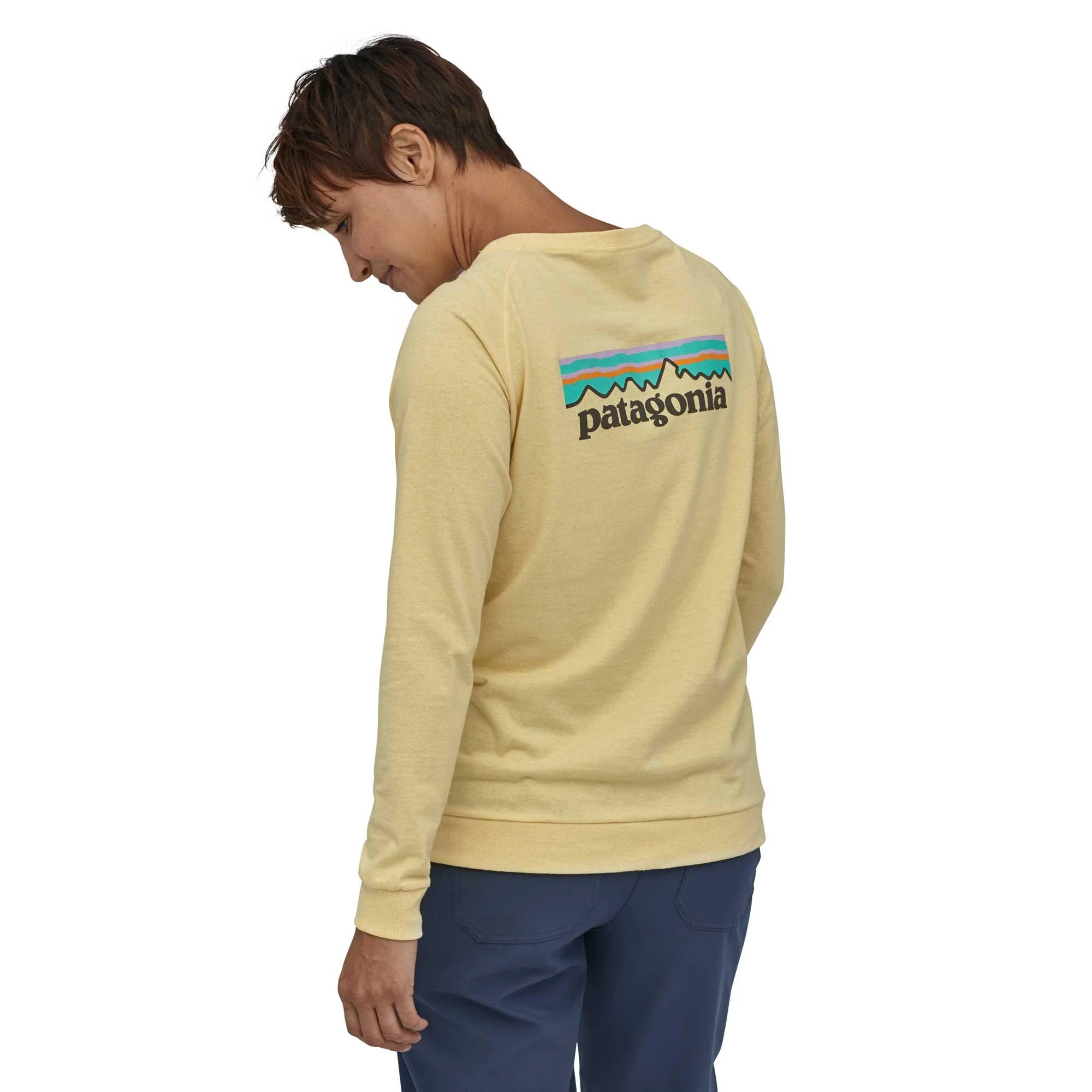 Patagonia Women's L/S Pastel P-6 Logo Responsibili-Tee - Image 4