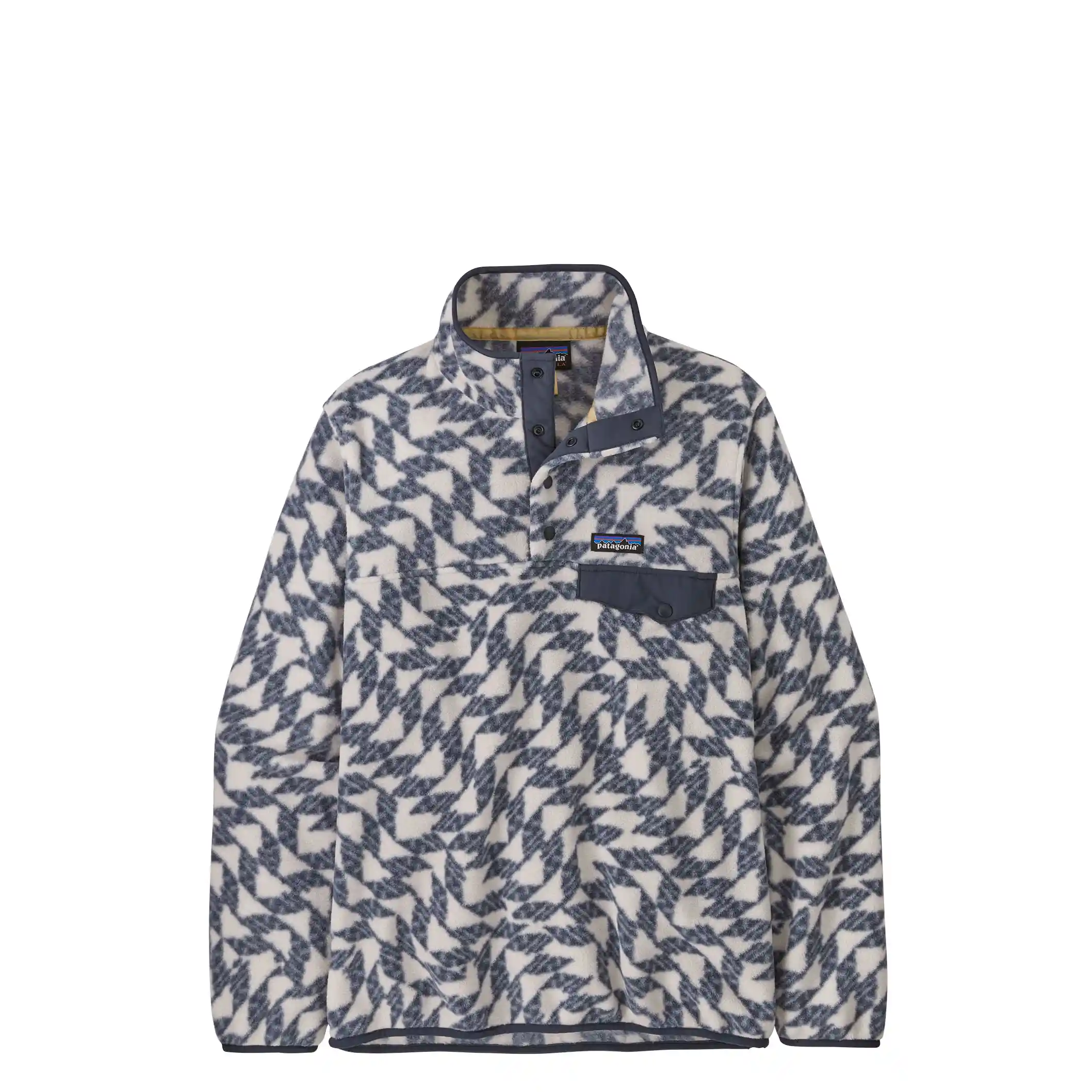 Patagonia Womens Lightweight Synchilla Snap-T, synched flight small: natural