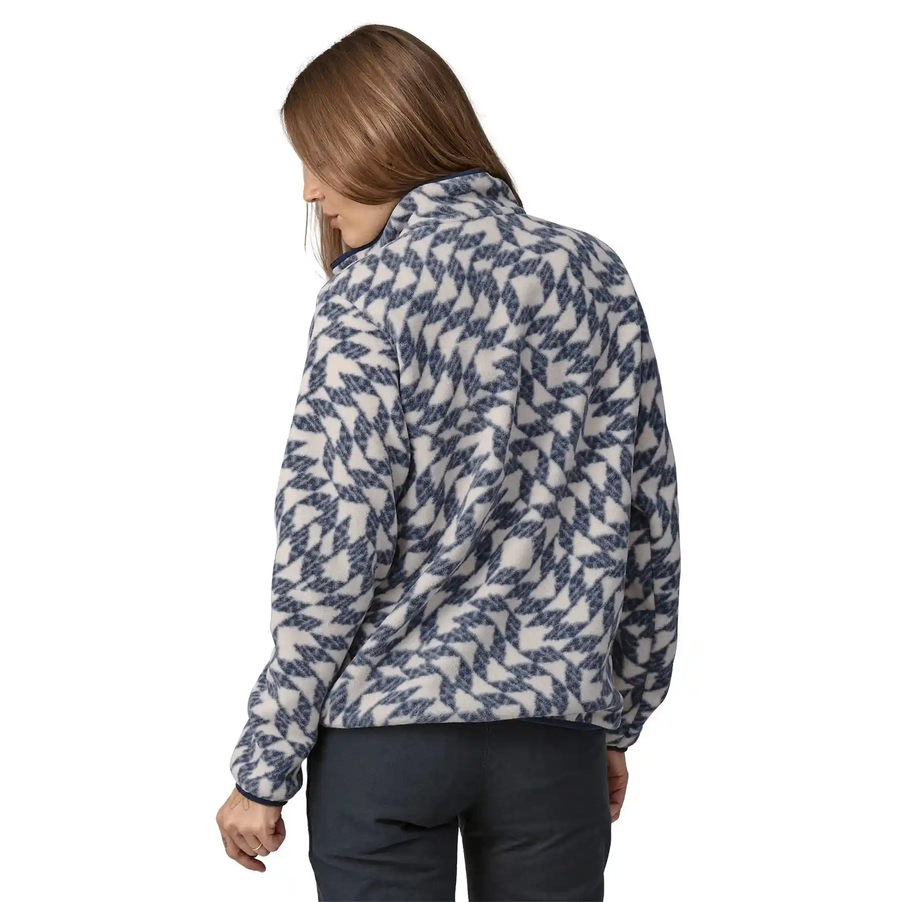 Patagonia Womens Lightweight Synchilla Snap-T, synched flight small: natural - Image 4