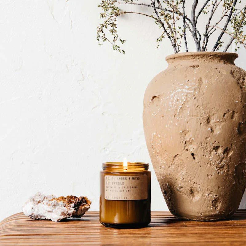 P.F. Candle Co. Amber & Moss - 7.2 Oz Standard Soy Candle - Image 2