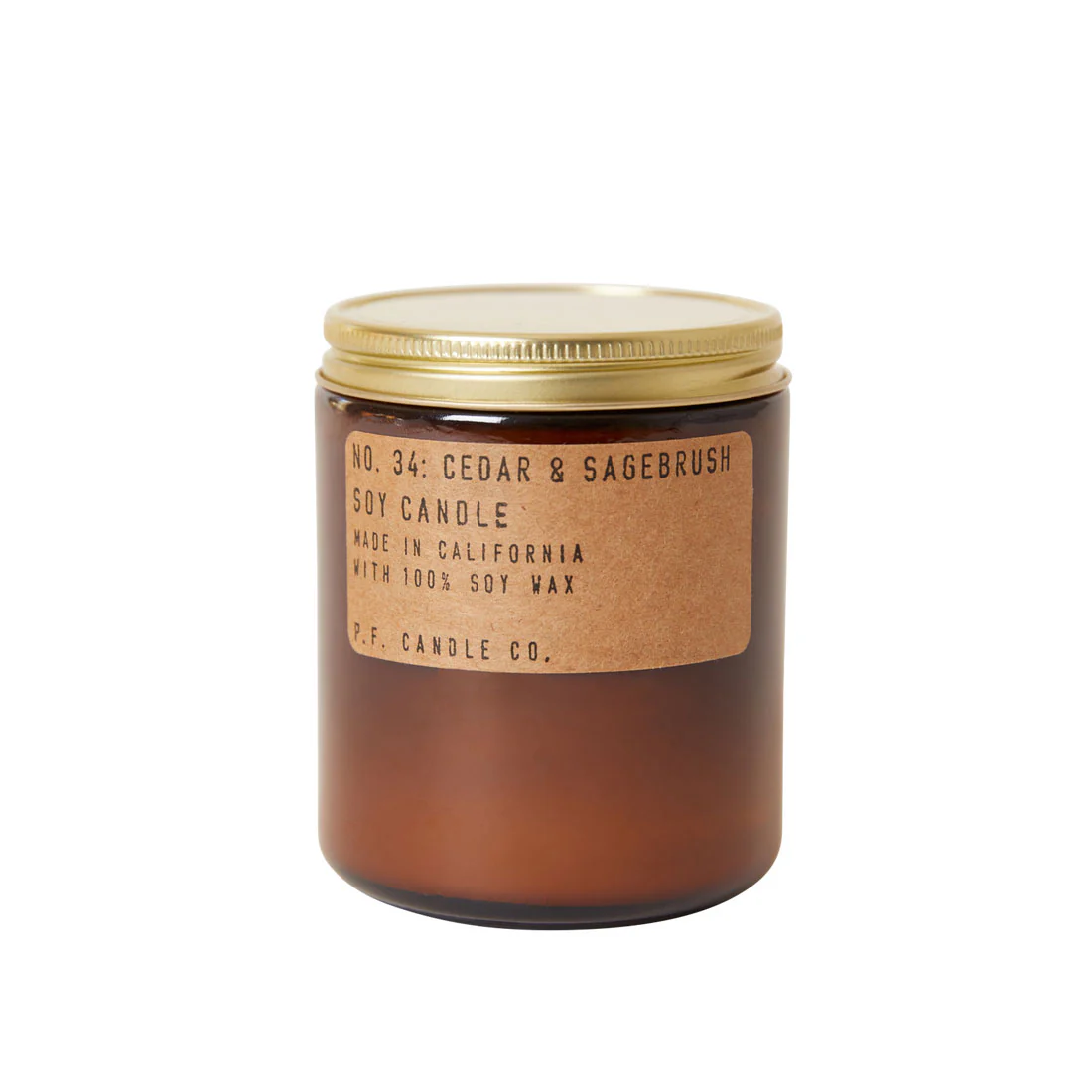 P.F. Candle Co. Cedar & Sagebrush - 7.2 Oz Standard Soy Candle